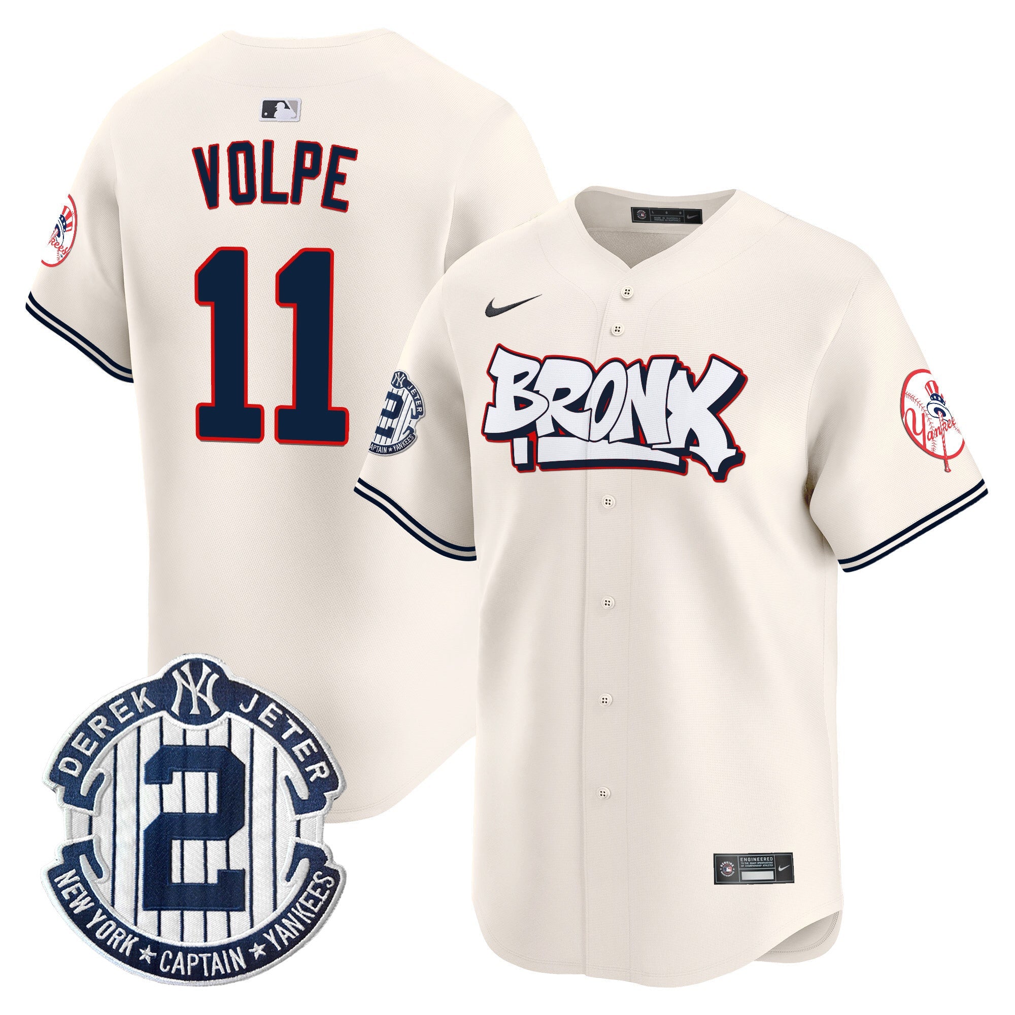 Men’s New York The Bronx Graffiti Vapor Premier Limited Jersey V4