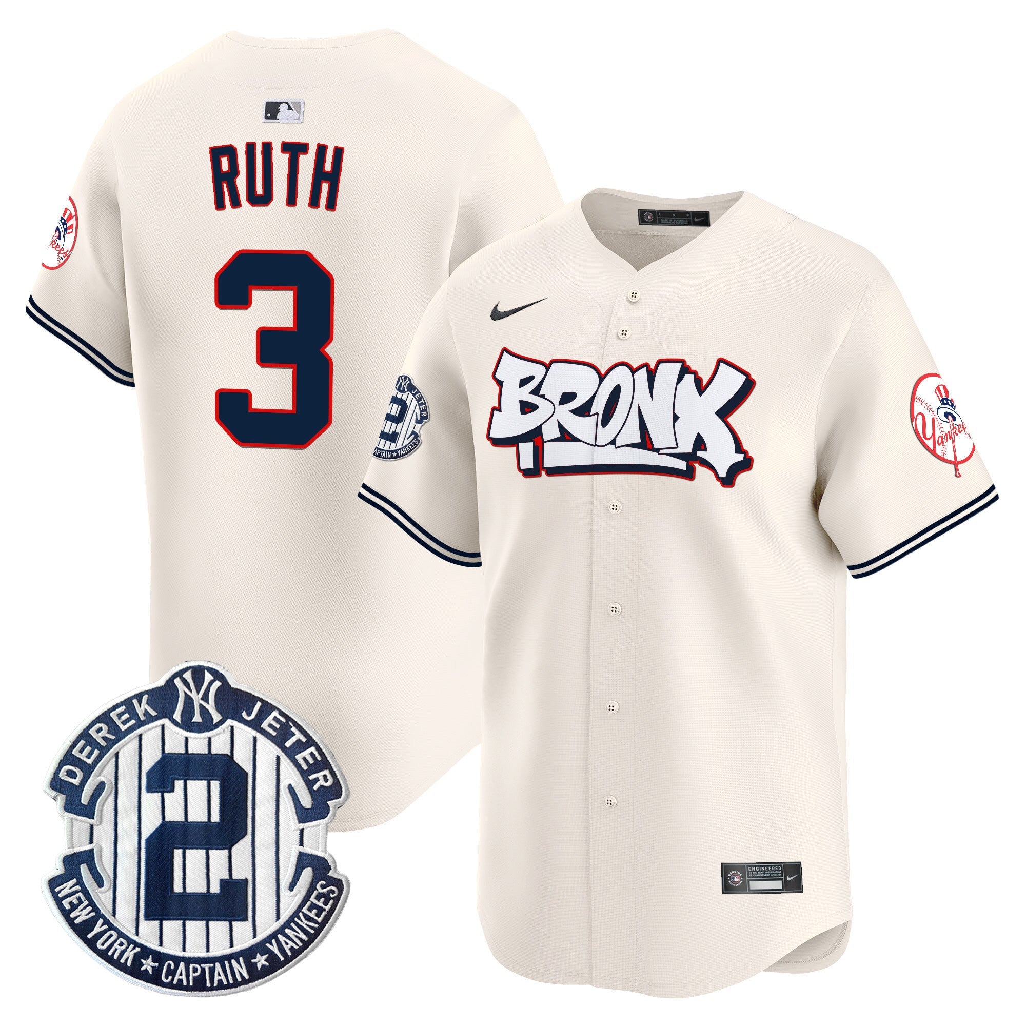 Men’s New York The Bronx Graffiti Vapor Premier Limited Jersey V4