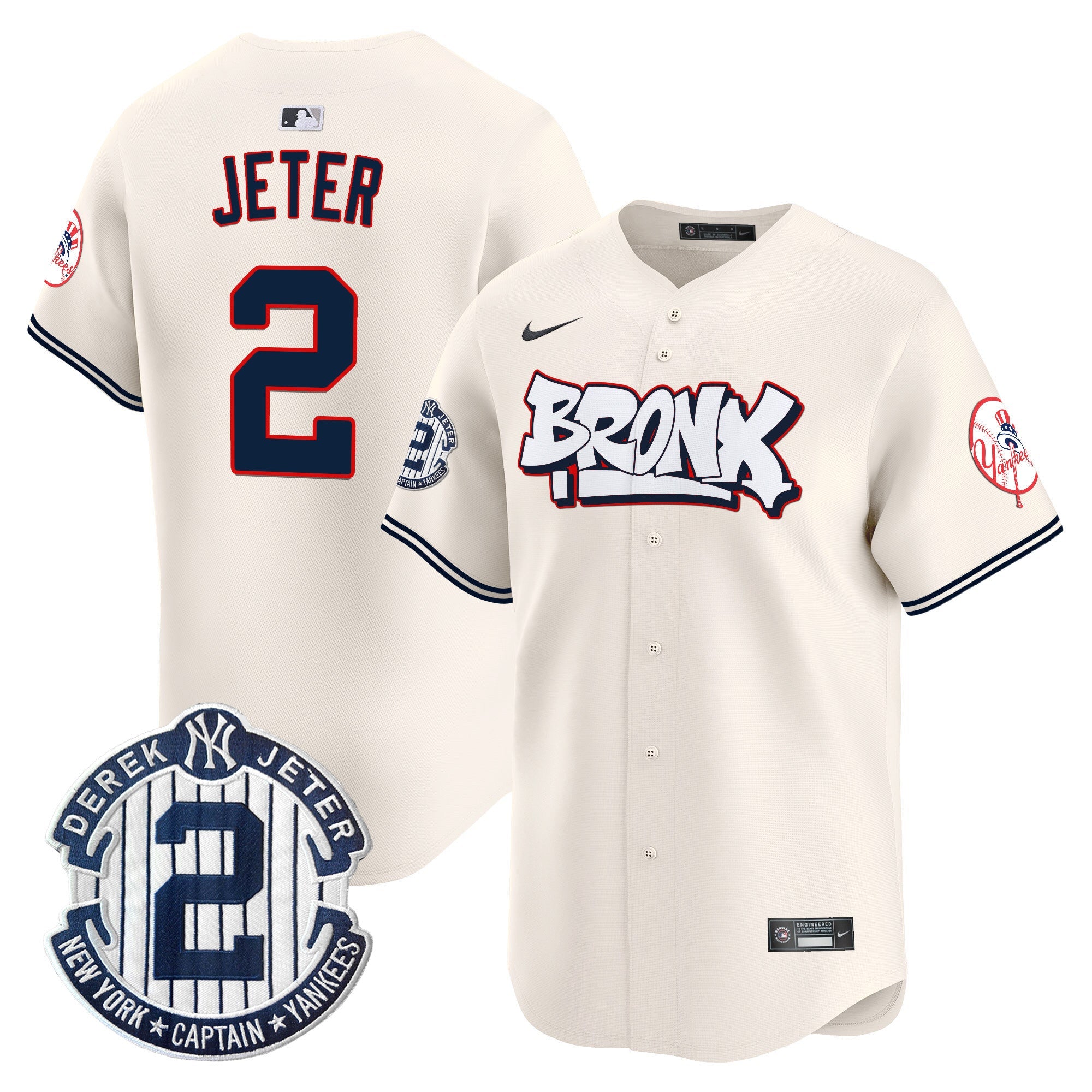 Men’s New York The Bronx Graffiti Vapor Premier Limited Jersey V4
