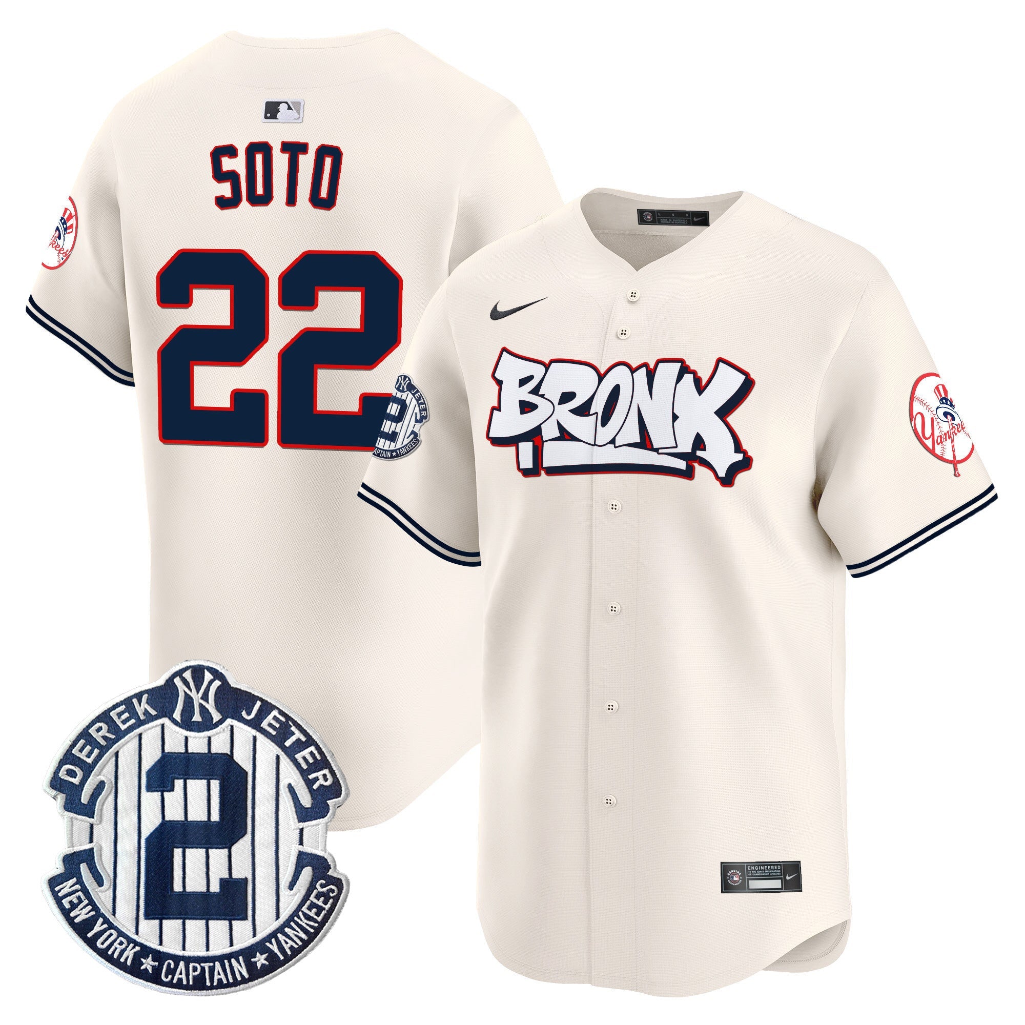 Men’s New York The Bronx Graffiti Vapor Premier Limited Jersey V4