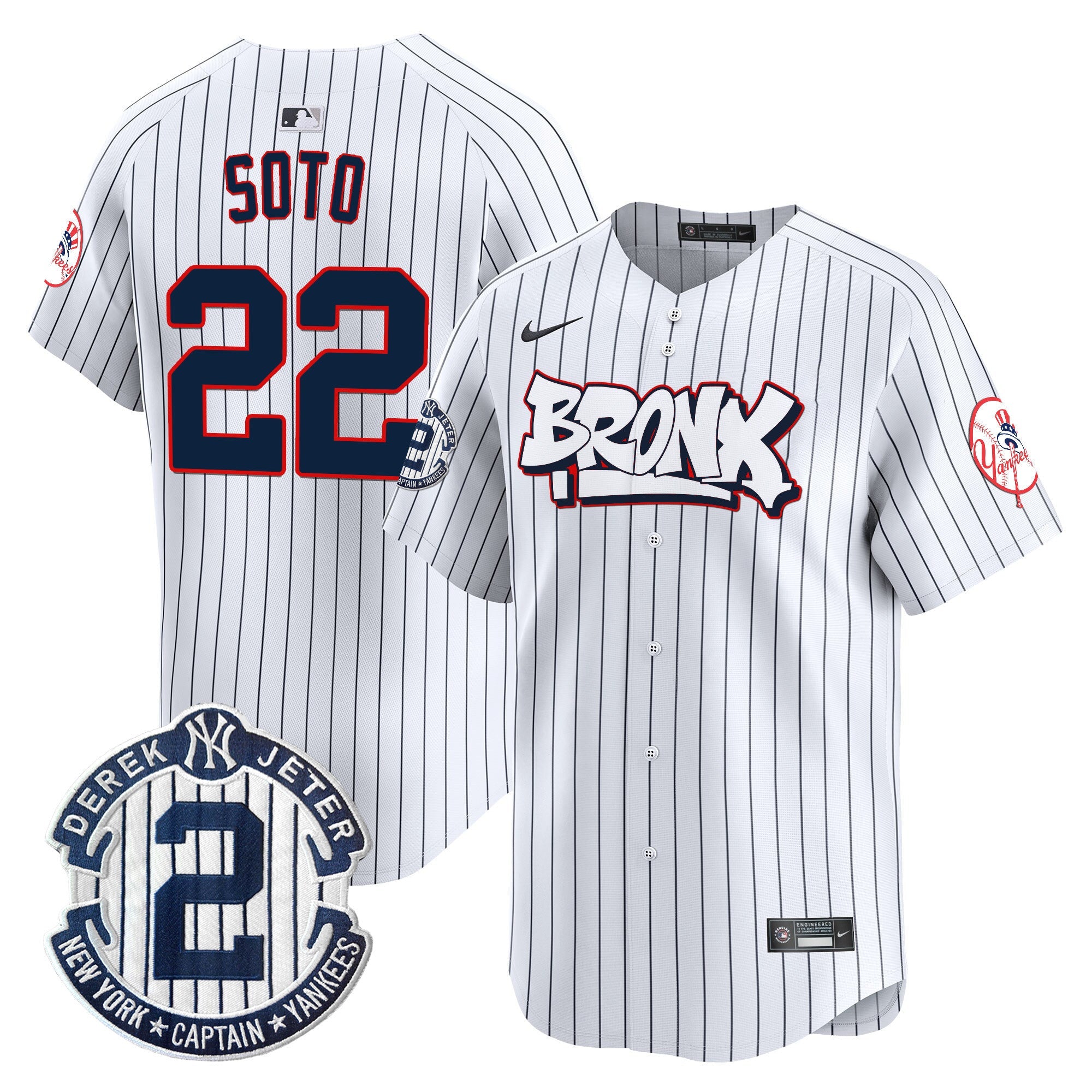 Men’s New York The Bronx Graffiti Vapor Premier Limited Jersey V4