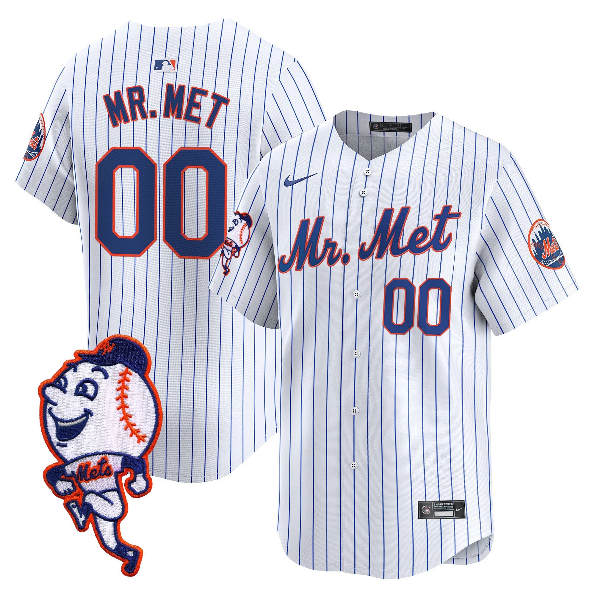Men’s Mr. Met Patch Vapor Premier Limited Jersey