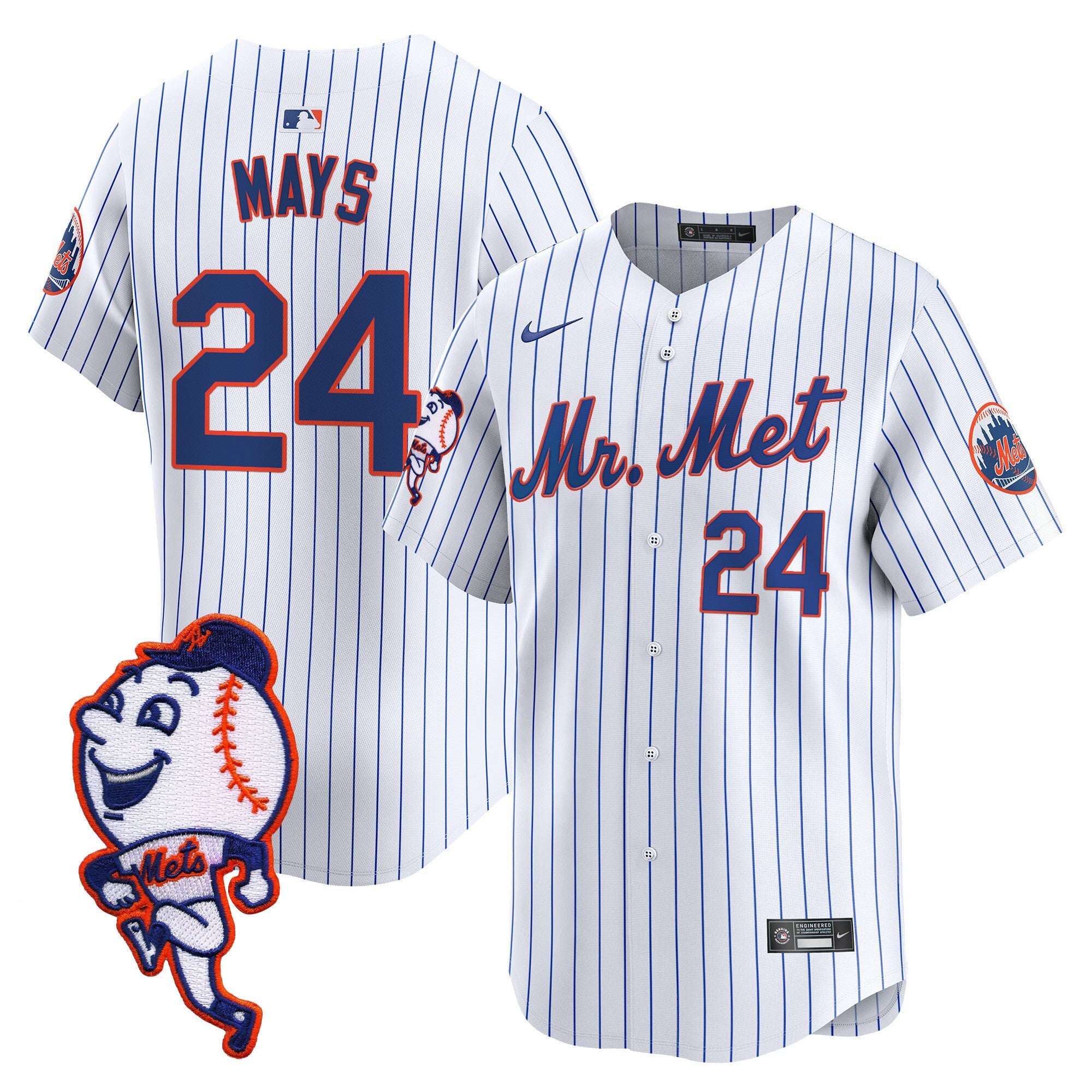 Men’s Mr. Met Patch Vapor Premier Limited Jersey
