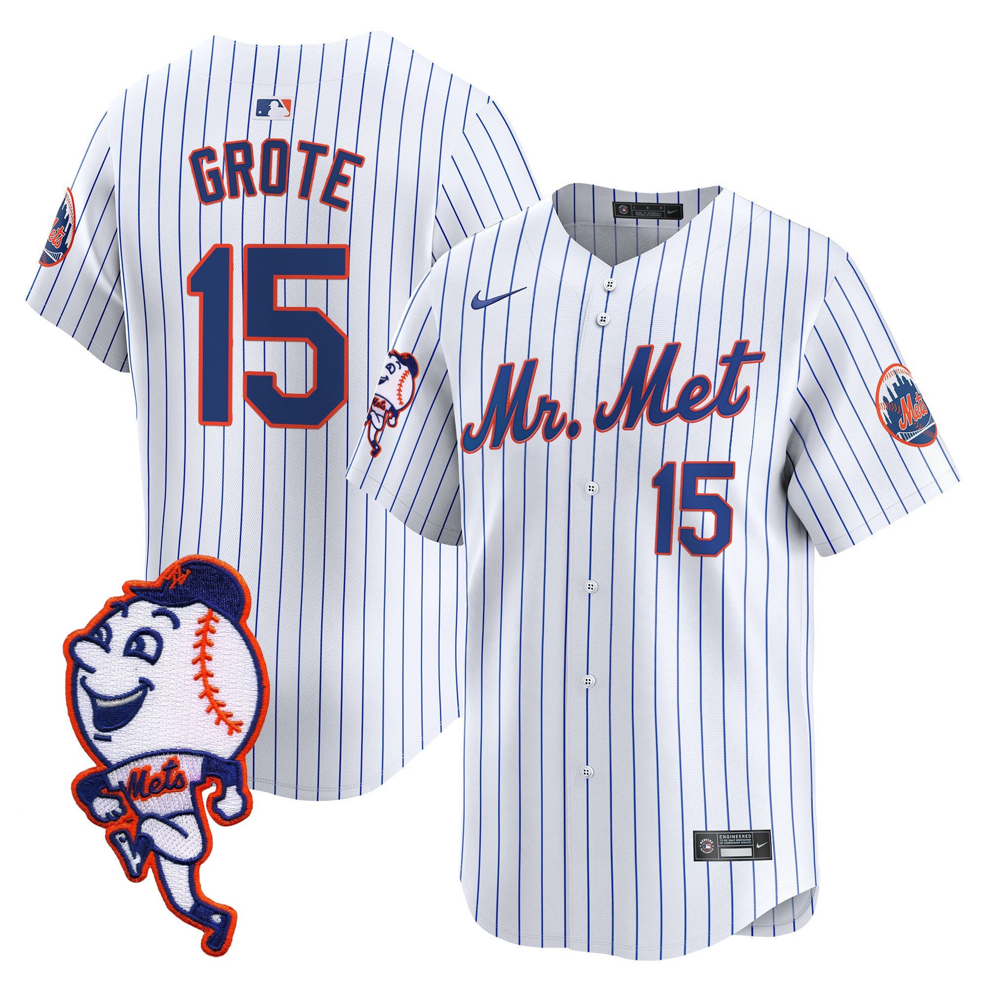 Men’s Mr. Met Patch Vapor Premier Limited Jersey