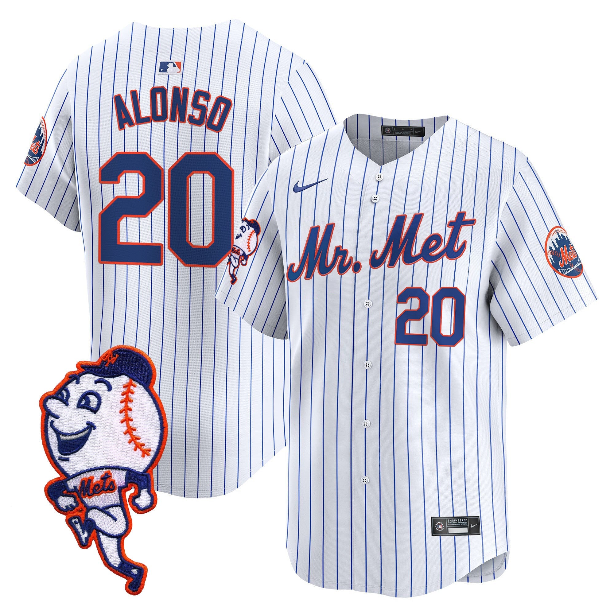 Men’s Mr. Met Patch Vapor Premier Limited Jersey