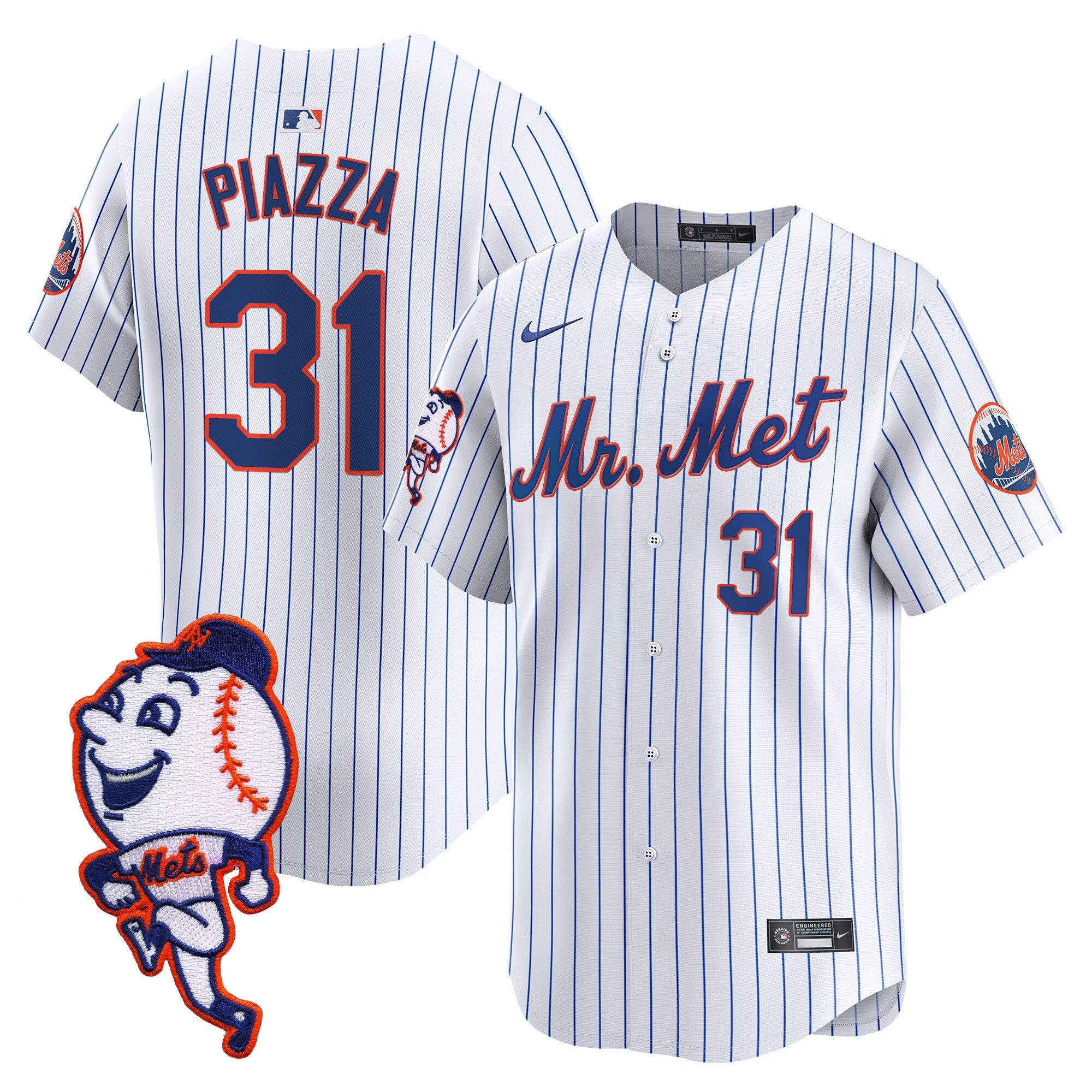 Men’s Mr. Met Patch Vapor Premier Limited Jersey