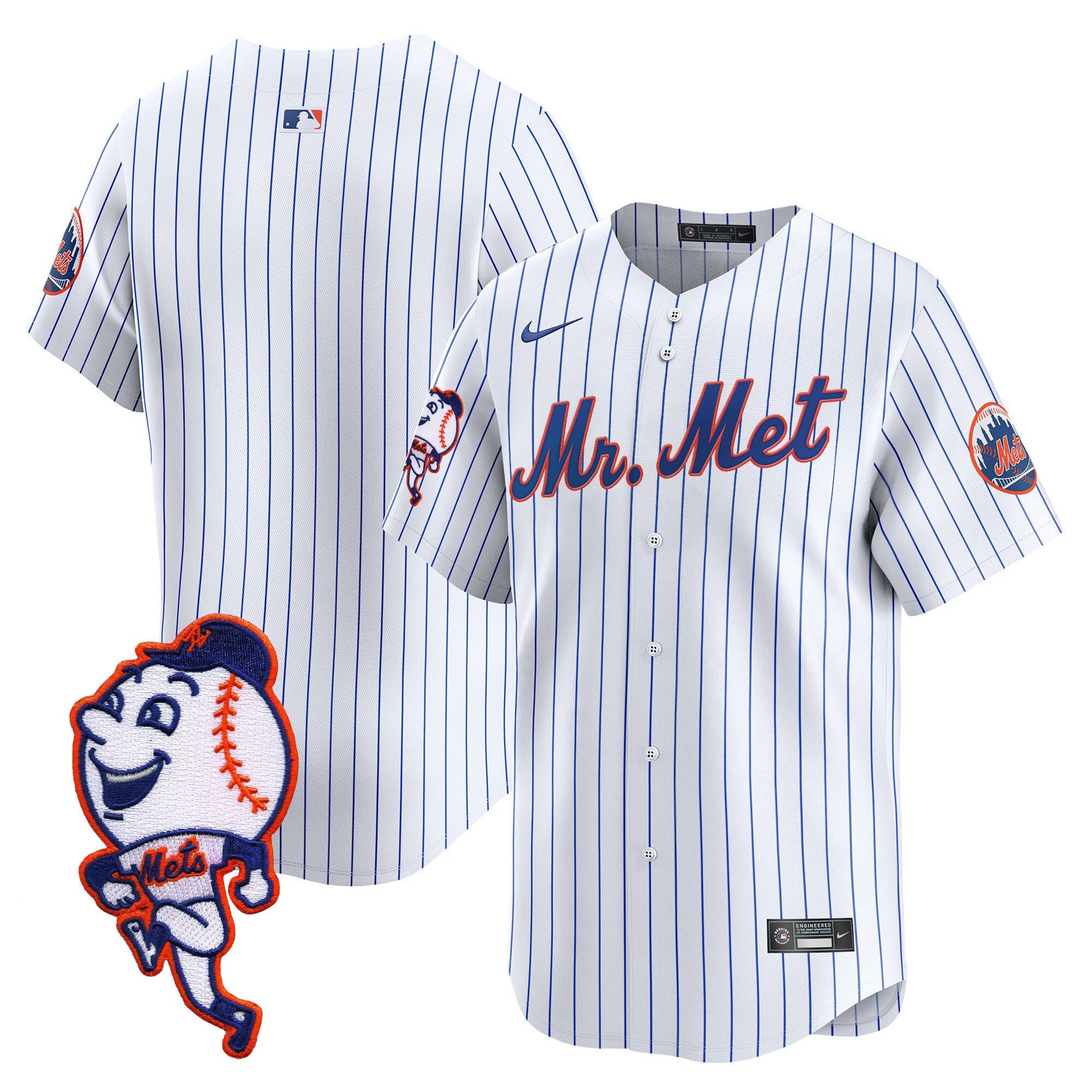 Men’s Mr. Met Patch Vapor Premier Limited Jersey