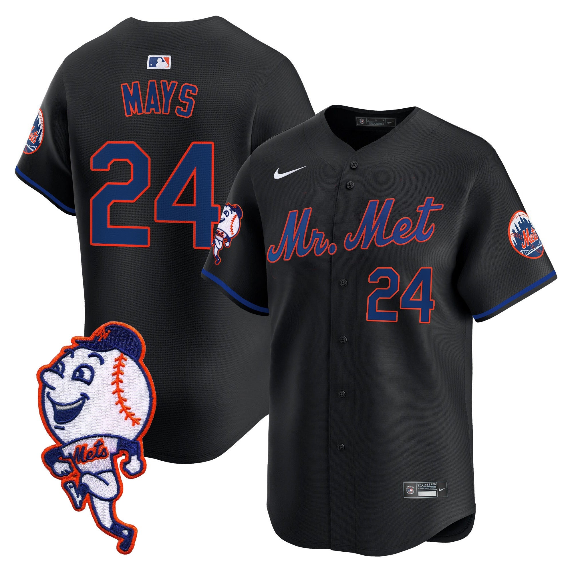 Men’s Mr. Met Patch Vapor Premier Limited Jersey