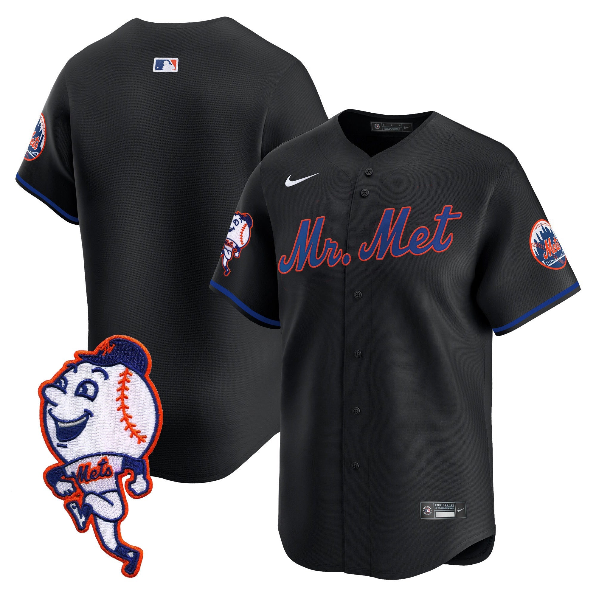 Men’s Mr. Met Patch Vapor Premier Limited Jersey