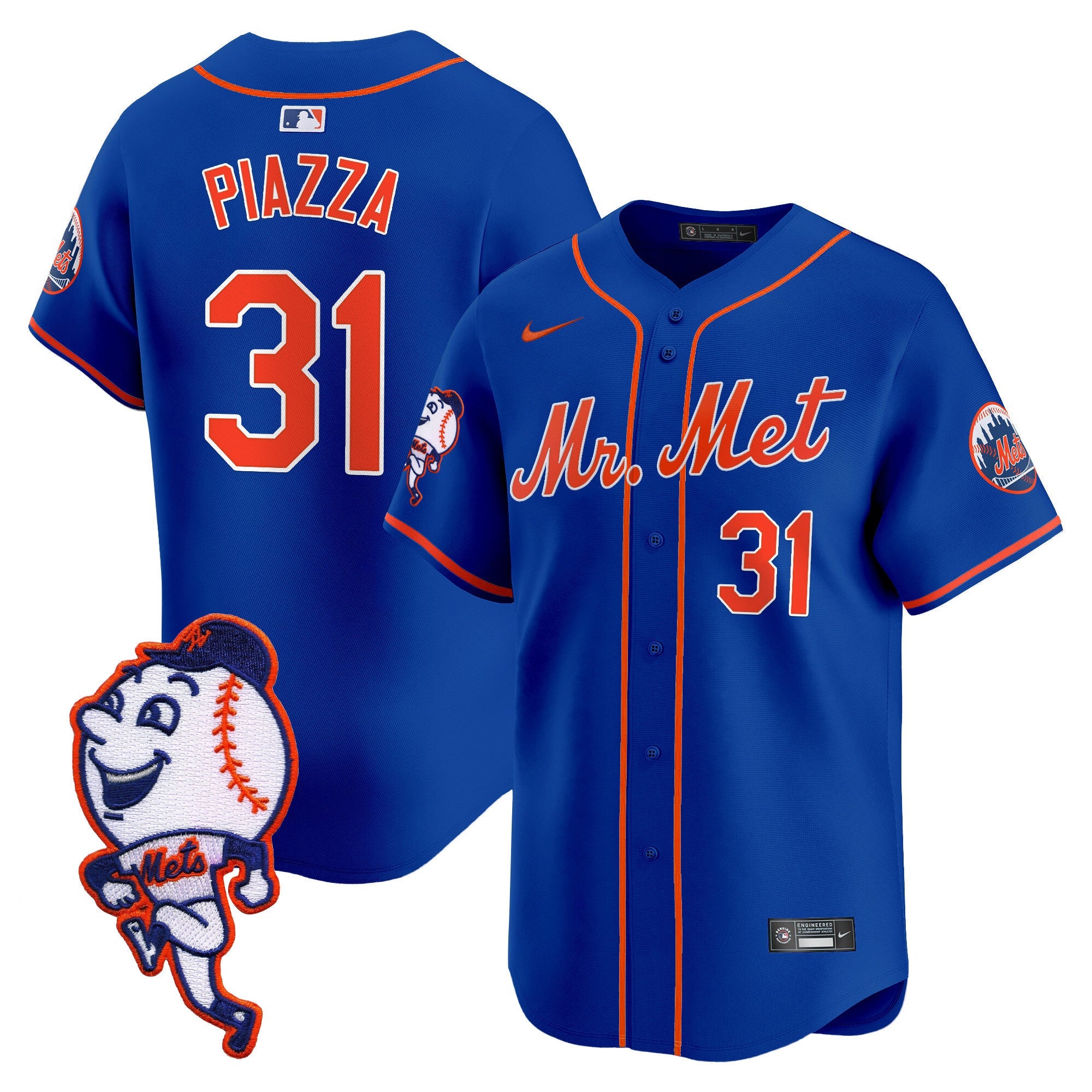 Men’s Mr. Met Patch Vapor Premier Limited Jersey