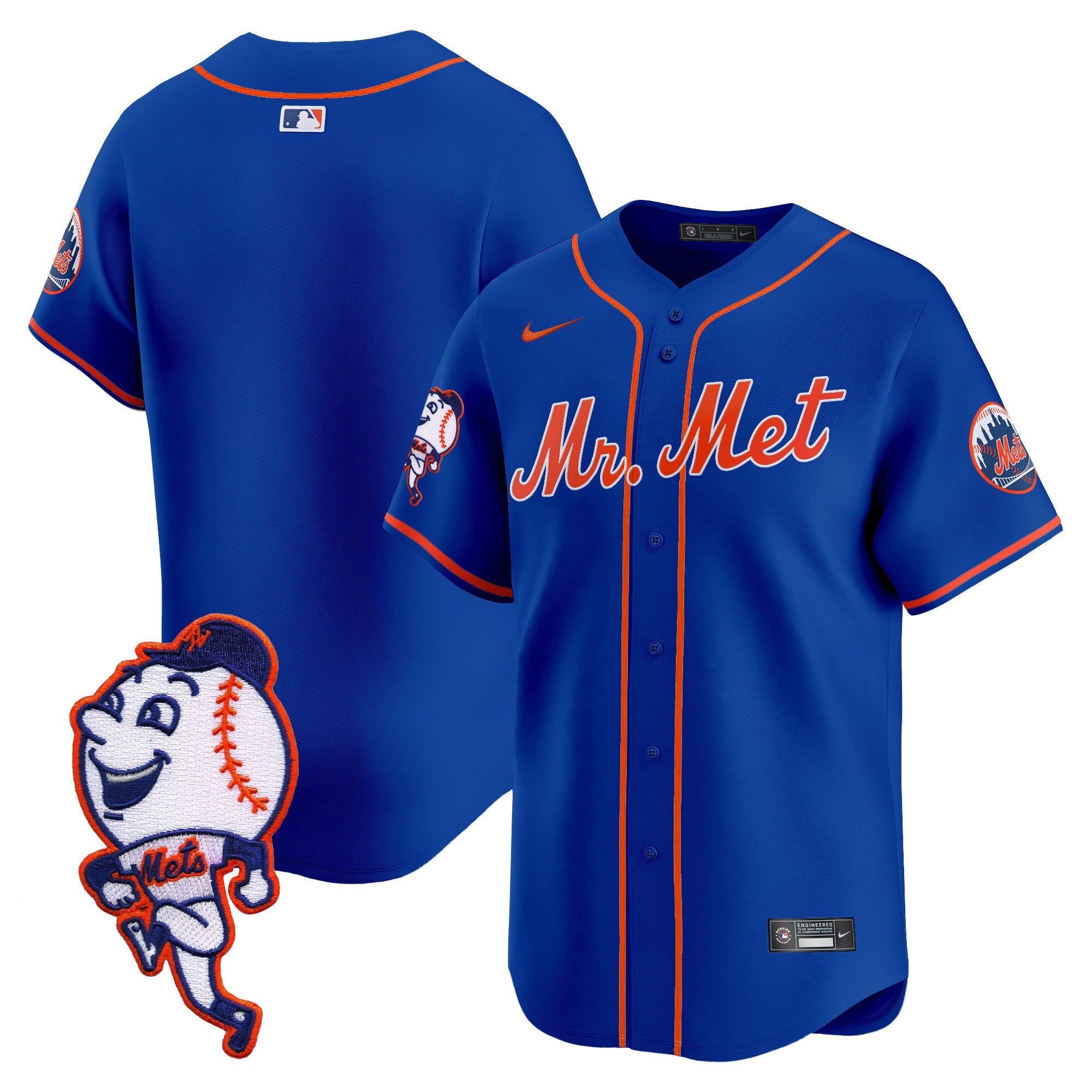 Men’s Mr. Met Patch Vapor Premier Limited Jersey