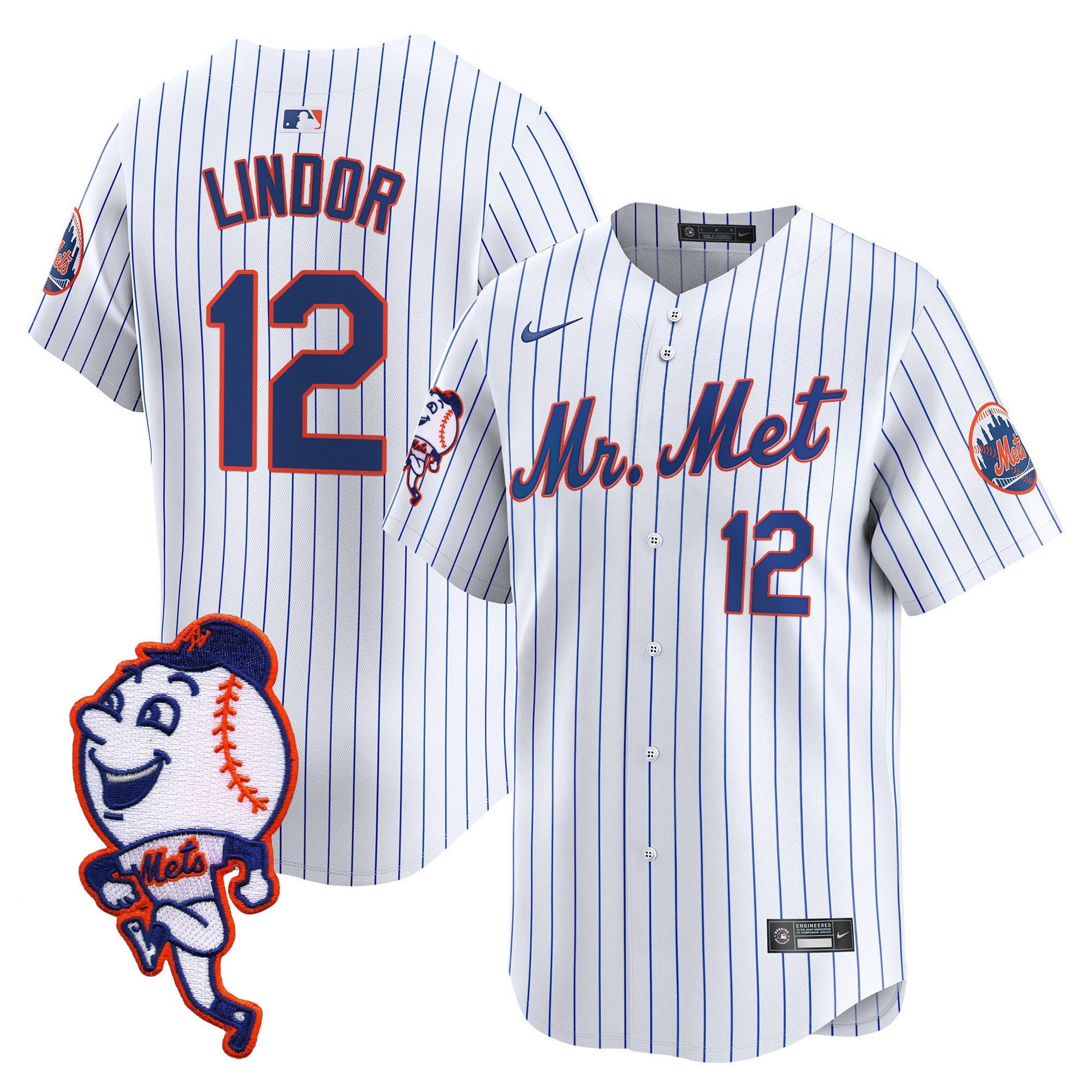 Men’s Mr. Met Patch Vapor Premier Limited Jersey