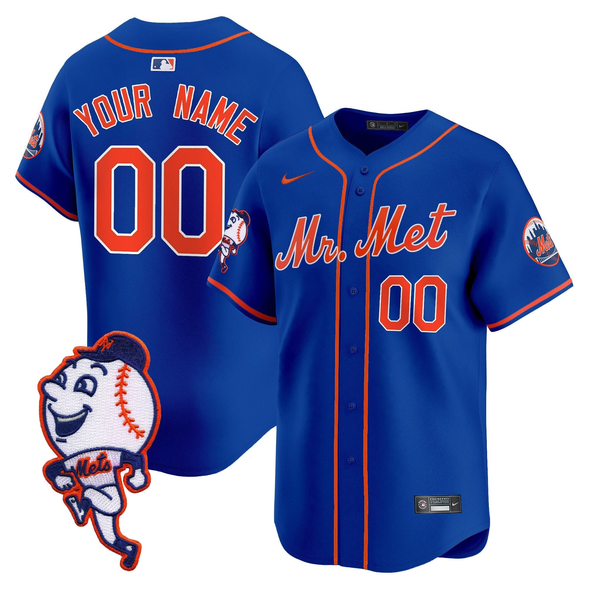 Mr. Met Patch Vapor Premier Limited Custom Jersey