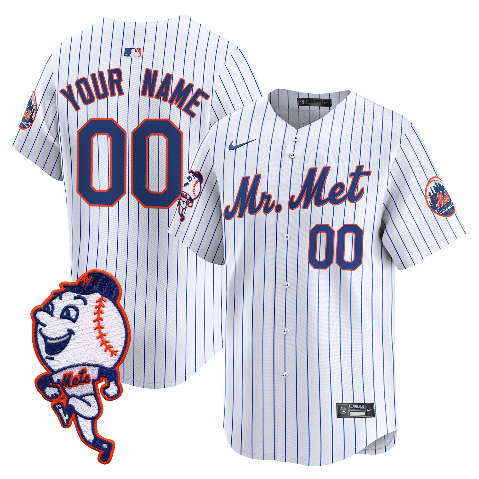 Mr. Met Patch Vapor Premier Limited Custom Jersey