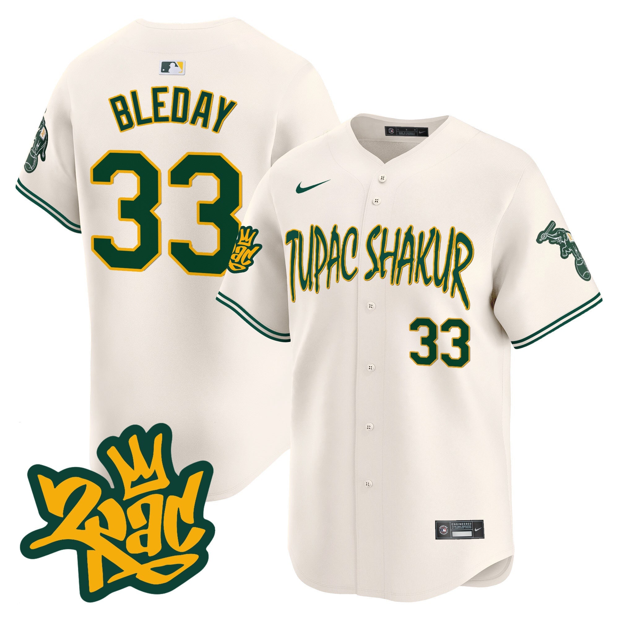Men’s Oakland Tupac Shakur Vapor Premier Limited Jersey