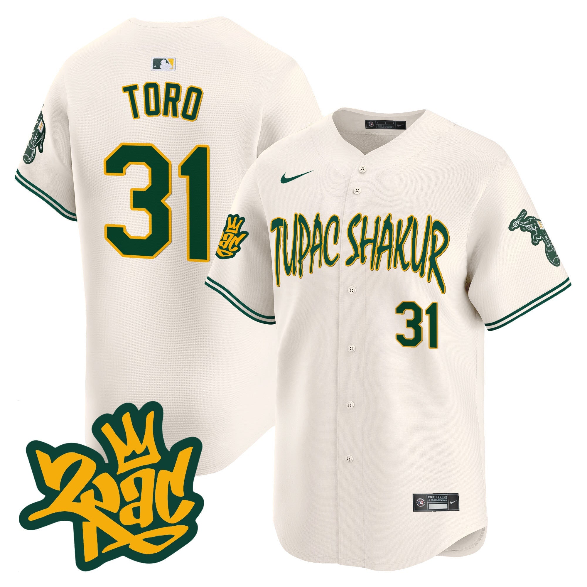 Men’s Oakland Tupac Shakur Vapor Premier Limited Jersey