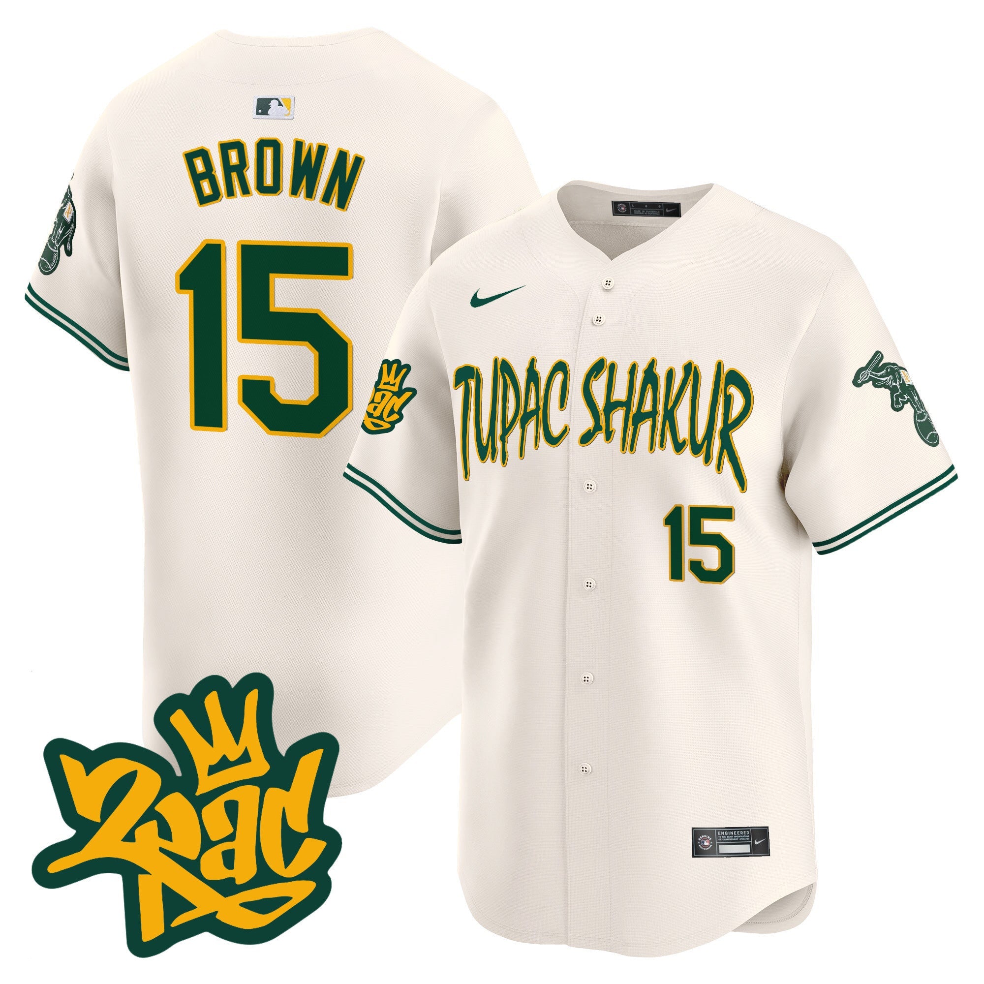 Men’s Oakland Tupac Shakur Vapor Premier Limited Jersey