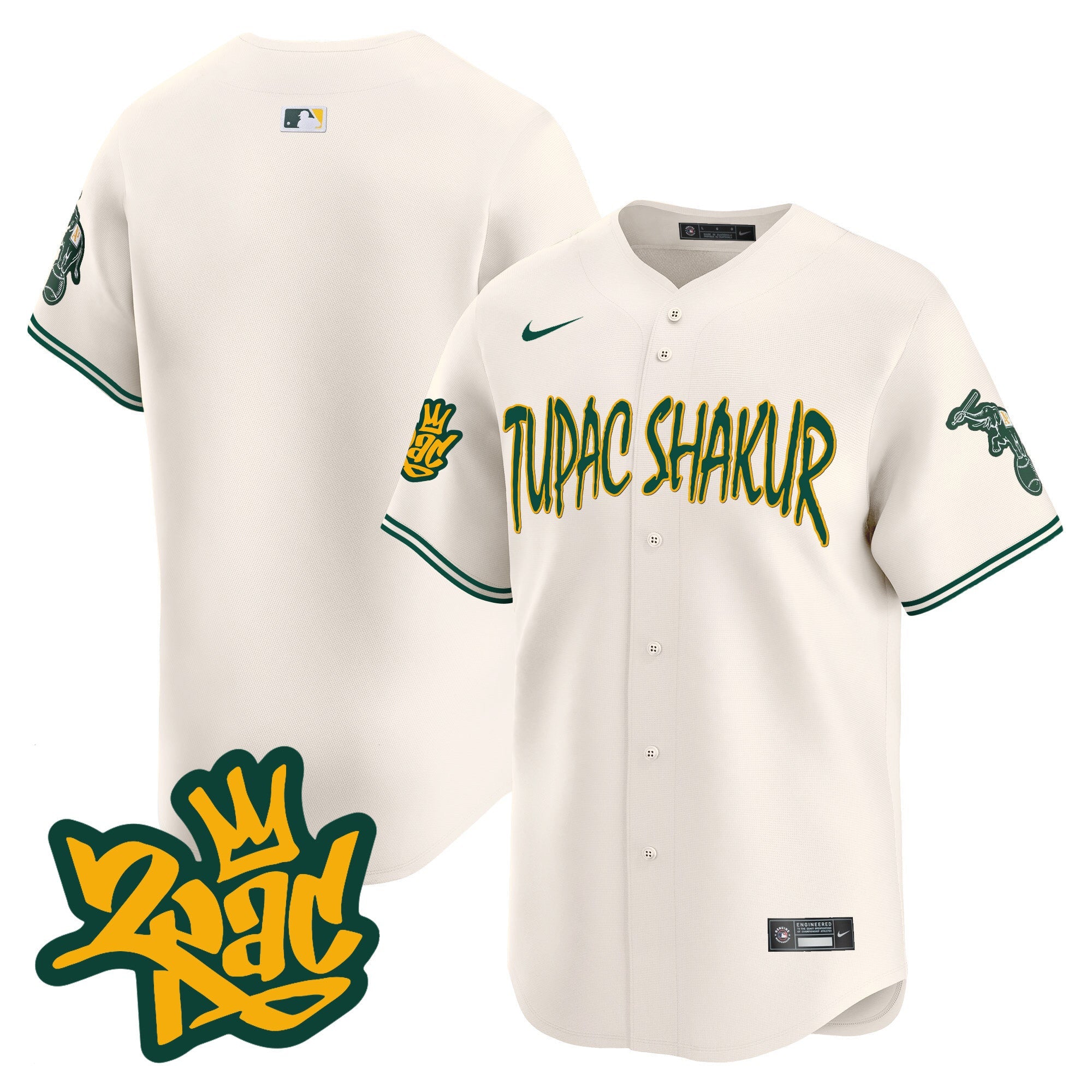 Men’s Oakland Tupac Shakur Vapor Premier Limited Jersey