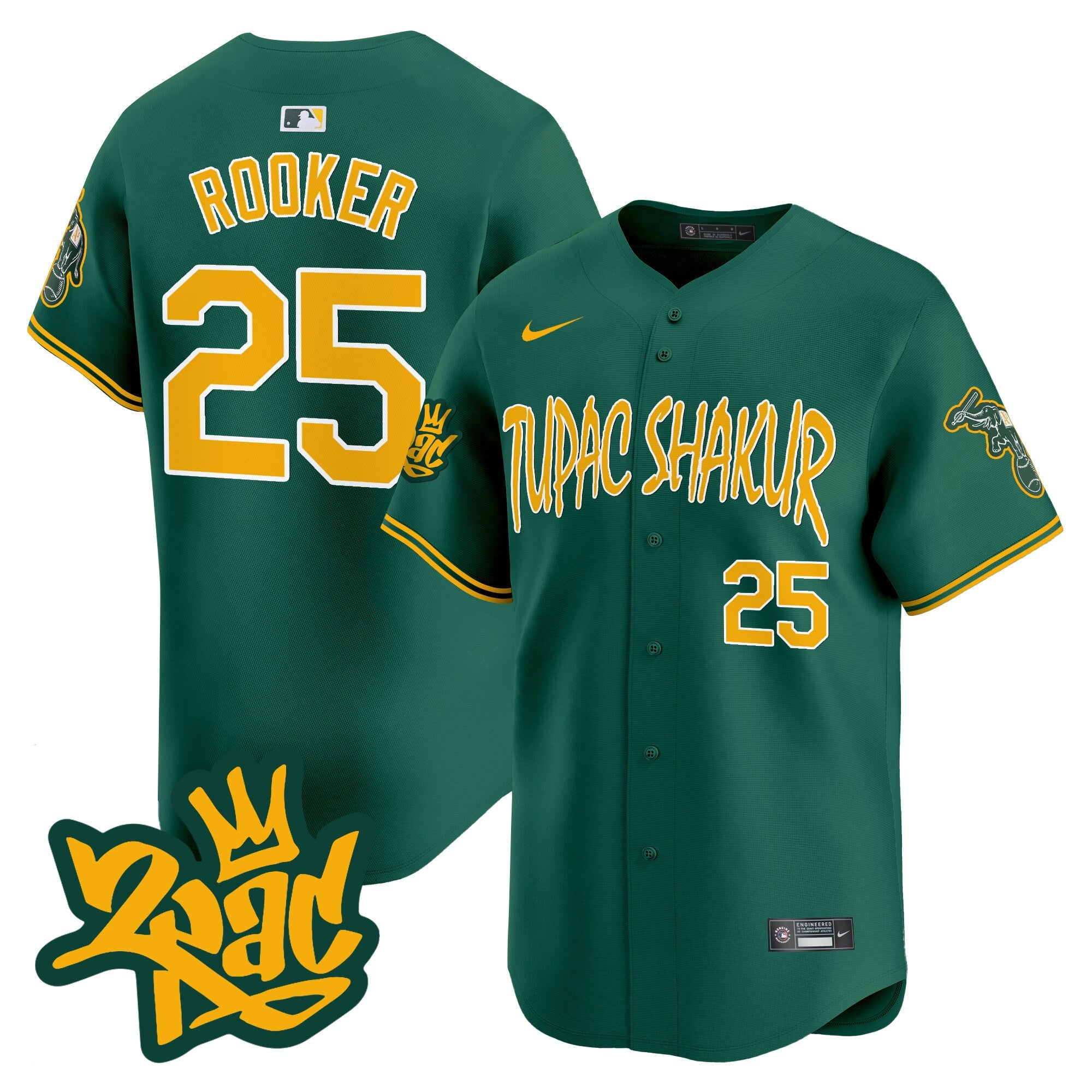 Men’s Oakland Tupac Shakur Vapor Premier Limited Jersey