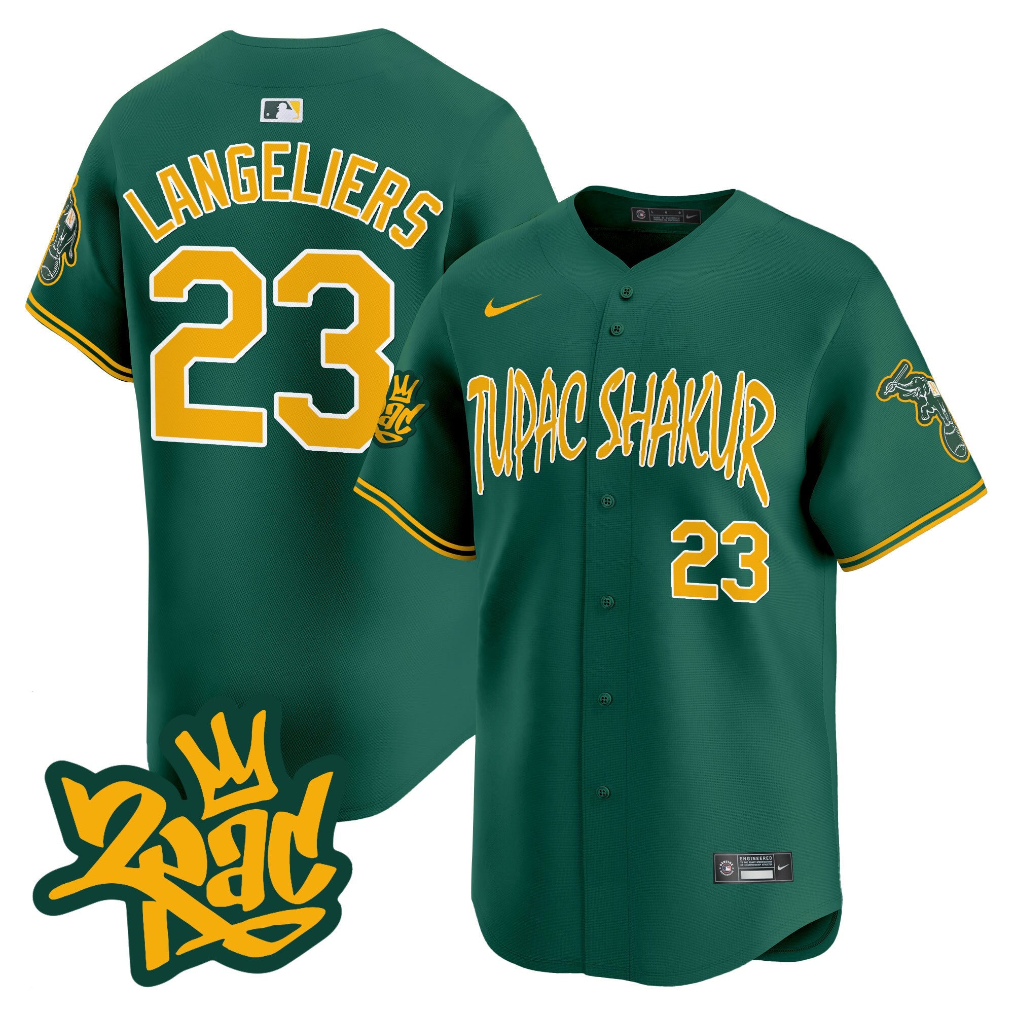 Men’s Oakland Tupac Shakur Vapor Premier Limited Jersey
