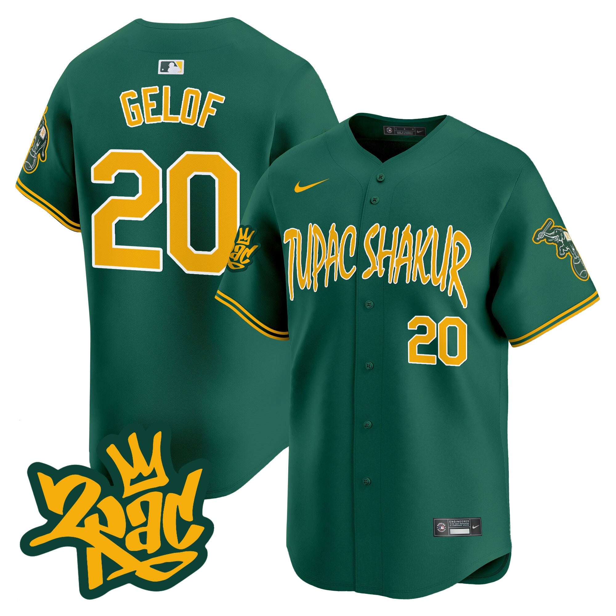 Men’s Oakland Tupac Shakur Vapor Premier Limited Jersey