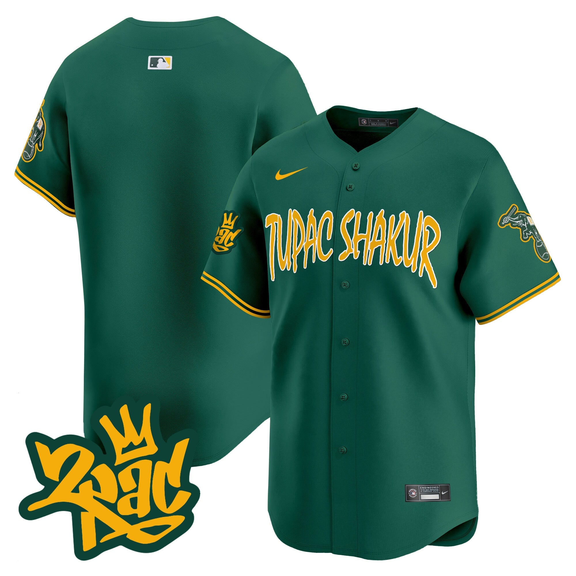 Men’s Oakland Tupac Shakur Vapor Premier Limited Jersey