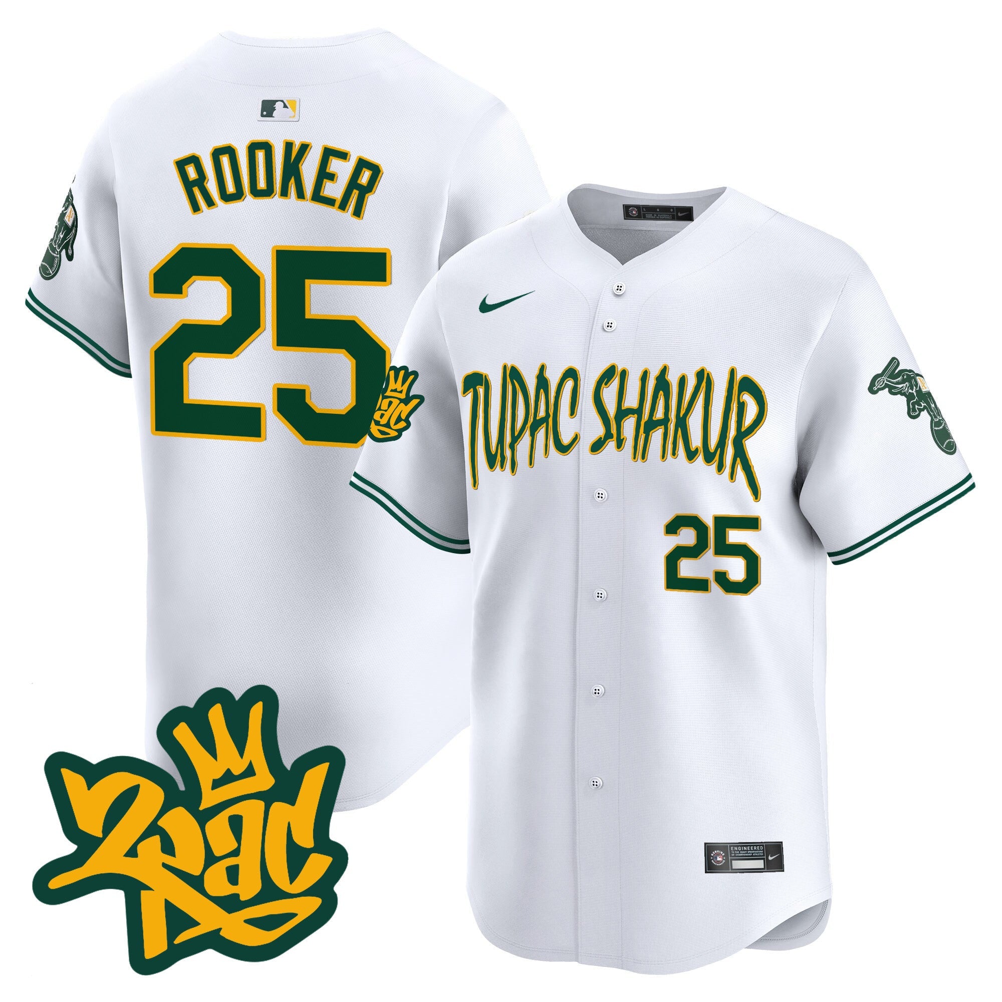 Men’s Oakland Tupac Shakur Vapor Premier Limited Jersey