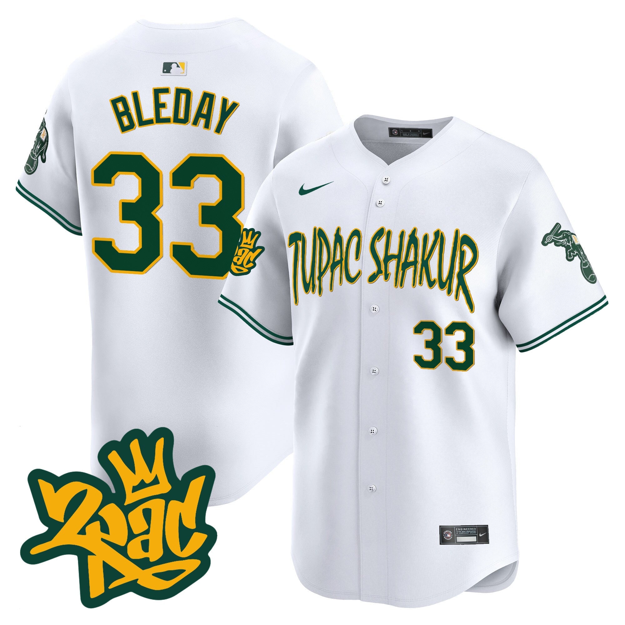 Men’s Oakland Tupac Shakur Vapor Premier Limited Jersey