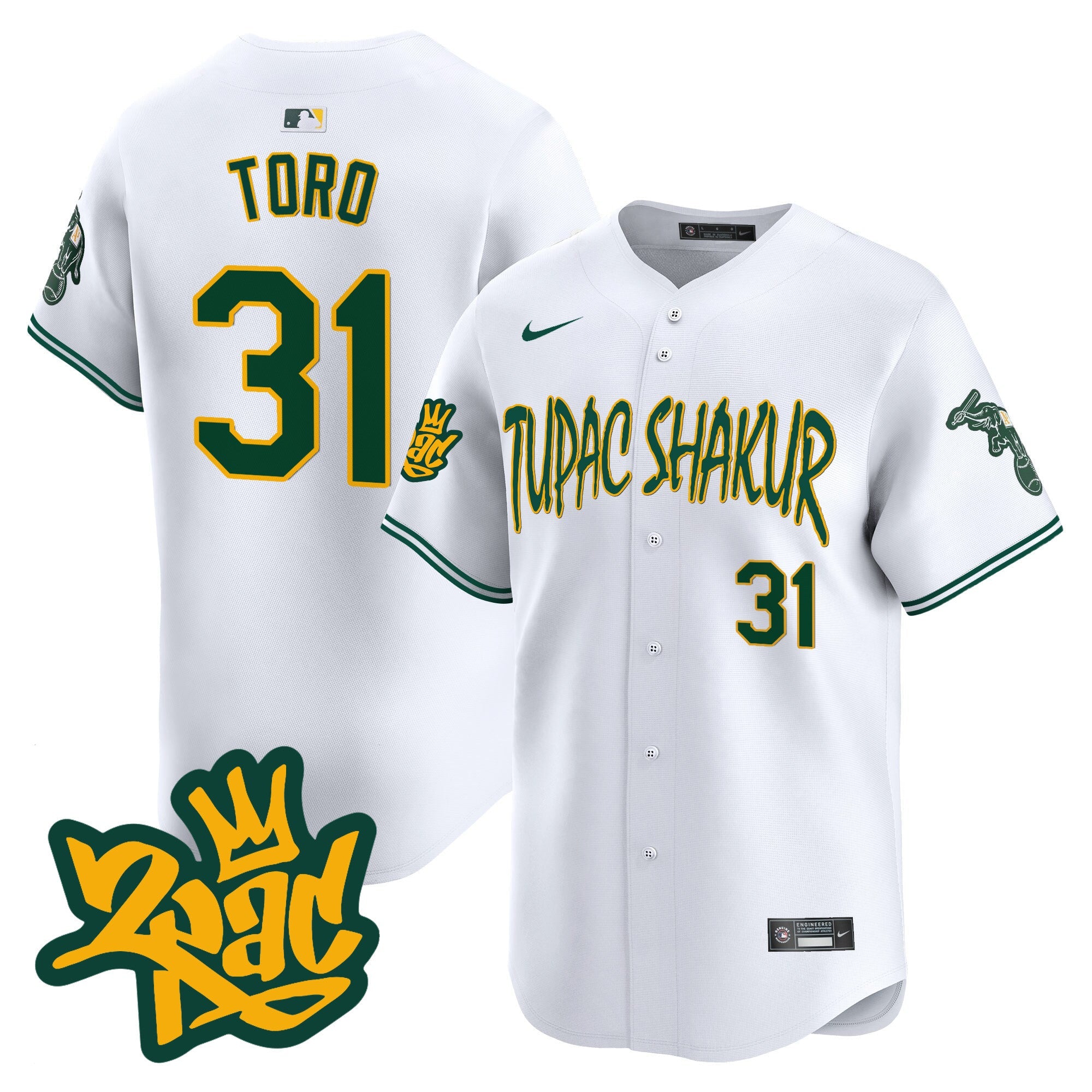 Men’s Oakland Tupac Shakur Vapor Premier Limited Jersey