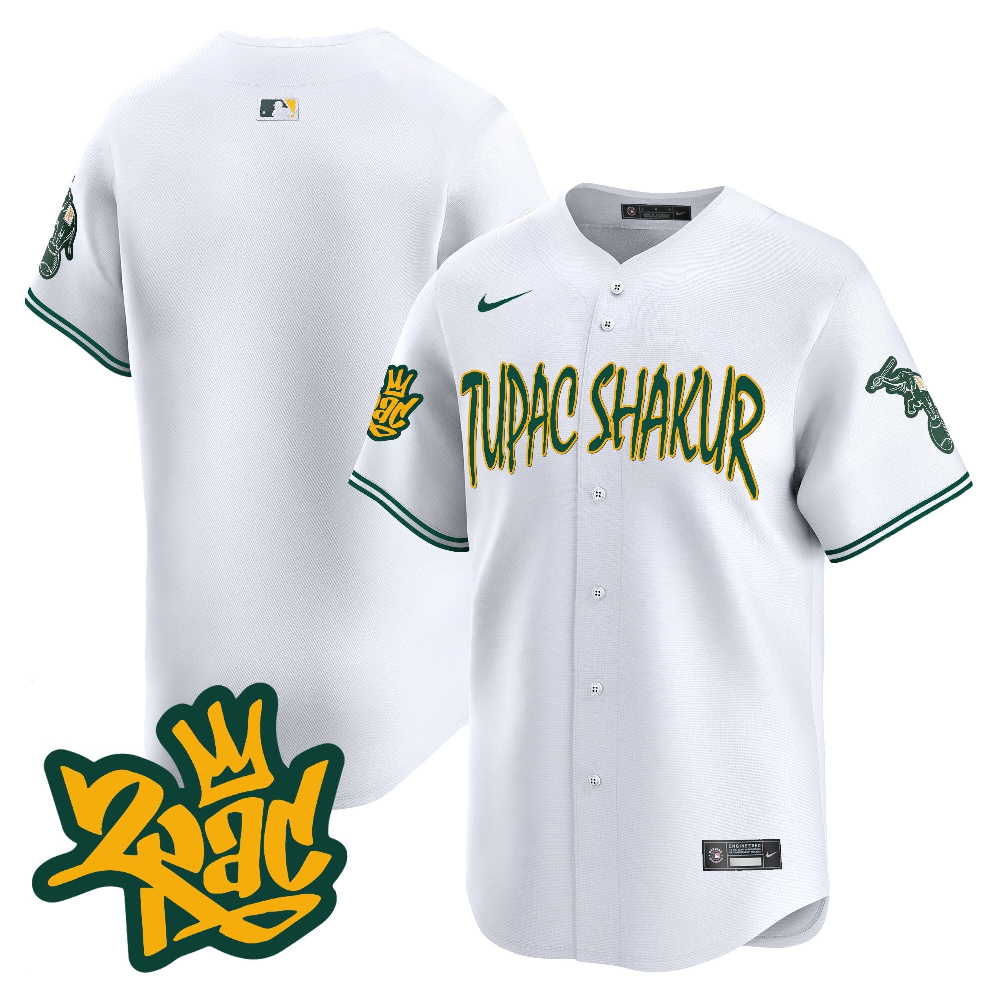 Men’s Oakland Tupac Shakur Vapor Premier Limited Jersey