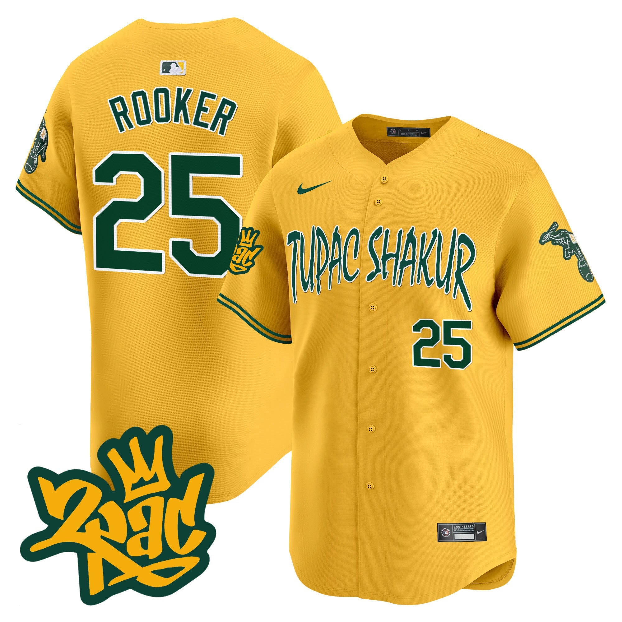 Men’s Oakland Tupac Shakur Vapor Premier Limited Jersey