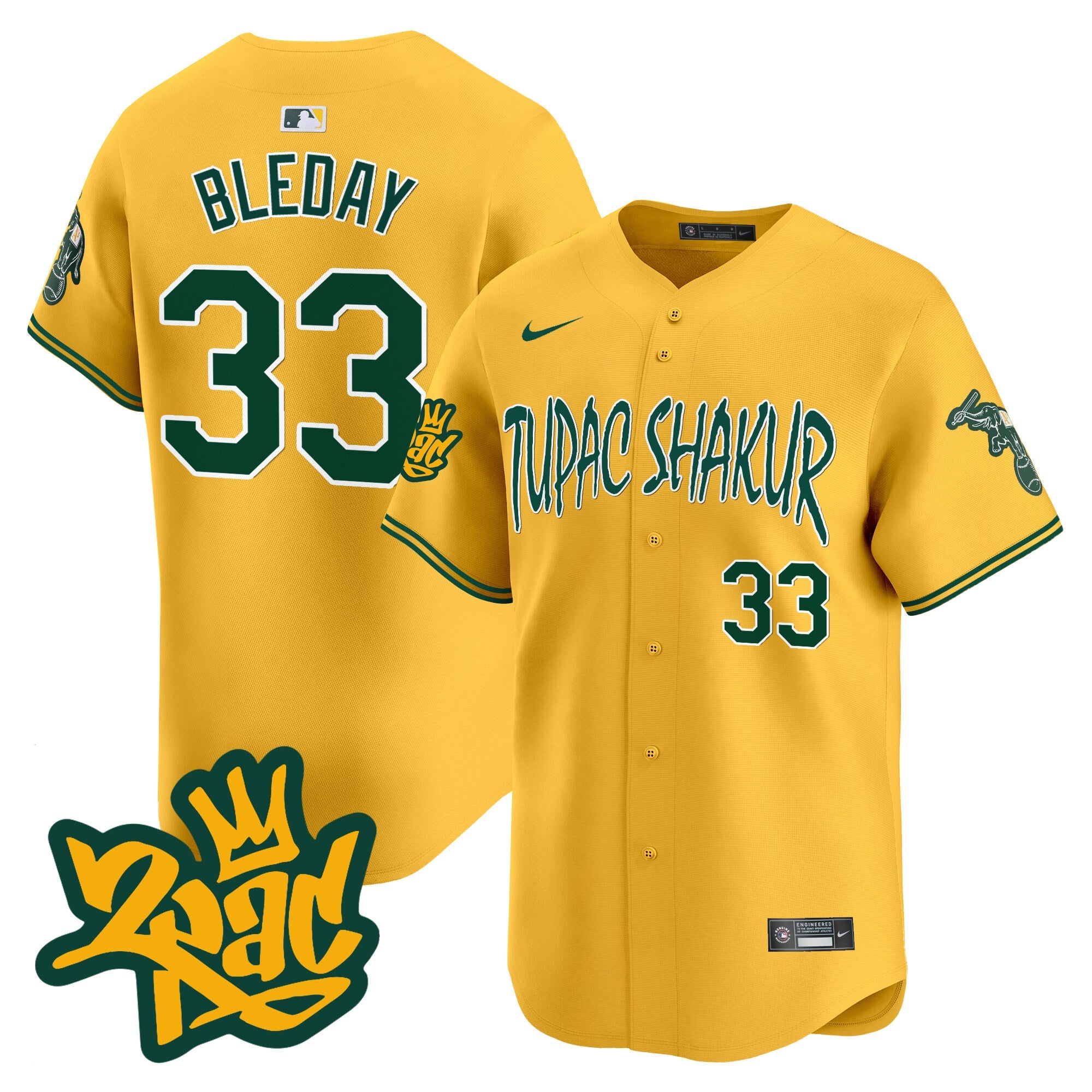 Men’s Oakland Tupac Shakur Vapor Premier Limited Jersey