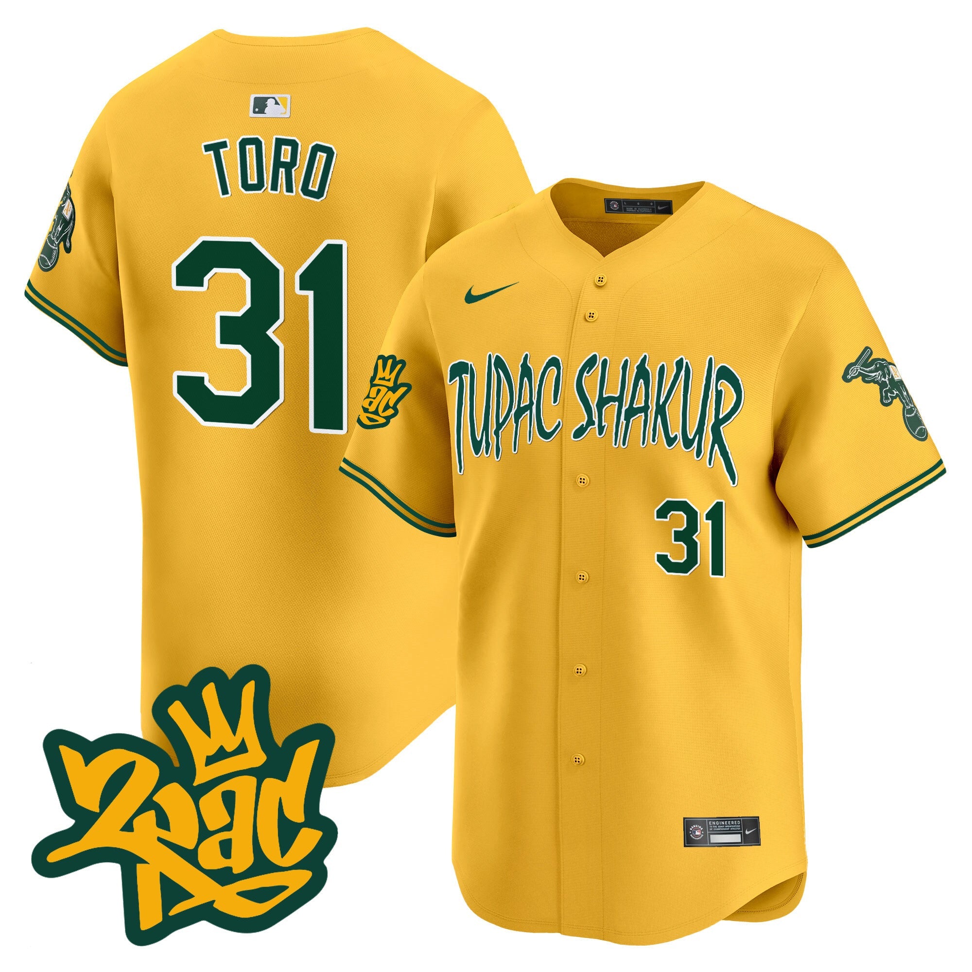 Men’s Oakland Tupac Shakur Vapor Premier Limited Jersey