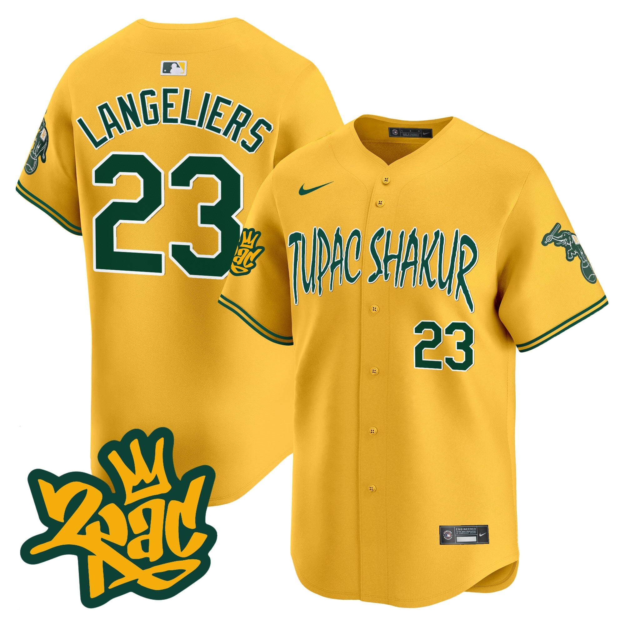 Men’s Oakland Tupac Shakur Vapor Premier Limited Jersey