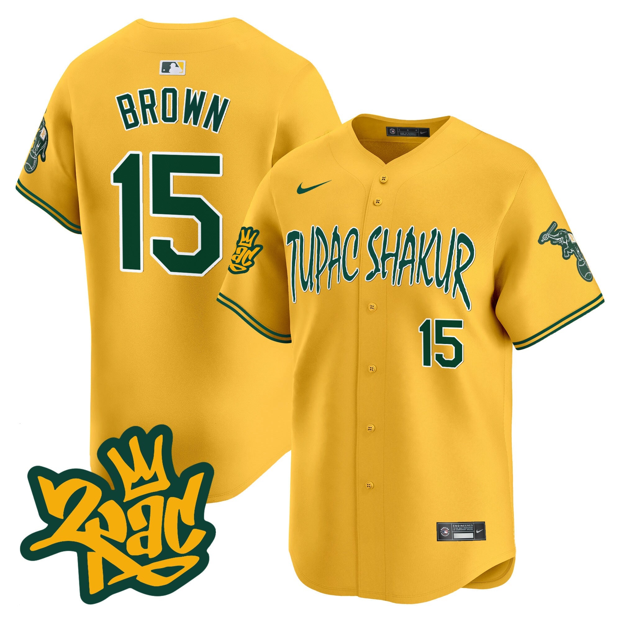 Men’s Oakland Tupac Shakur Vapor Premier Limited Jersey