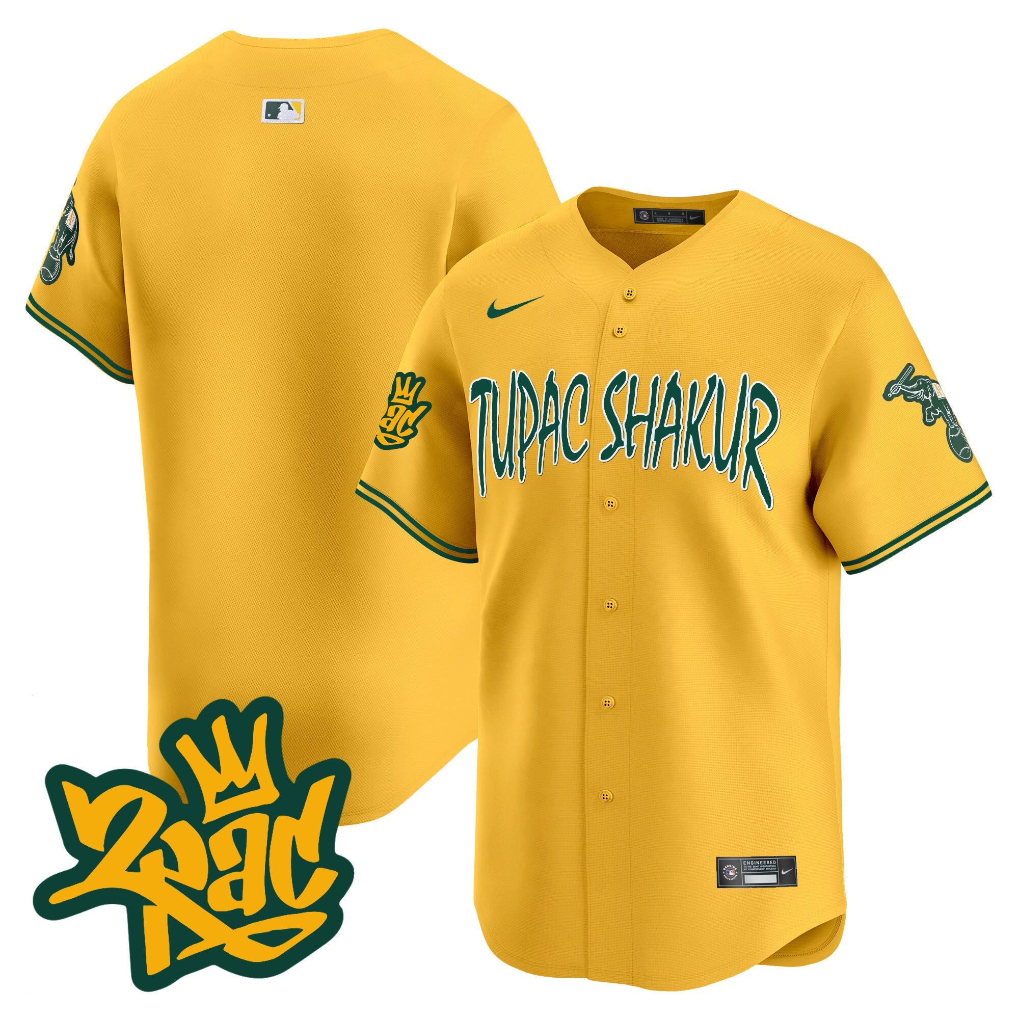 Men’s Oakland Tupac Shakur Vapor Premier Limited Jersey