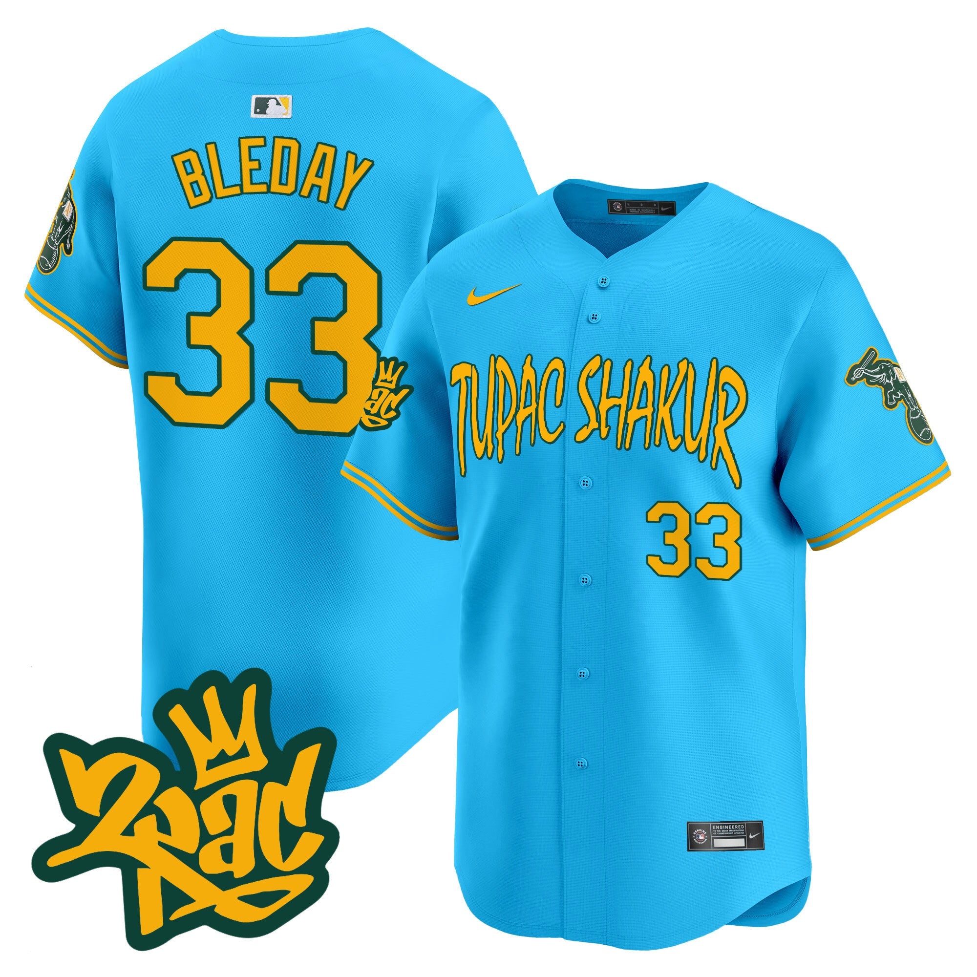 Men’s Oakland Tupac Shakur Vapor Premier Limited Jersey