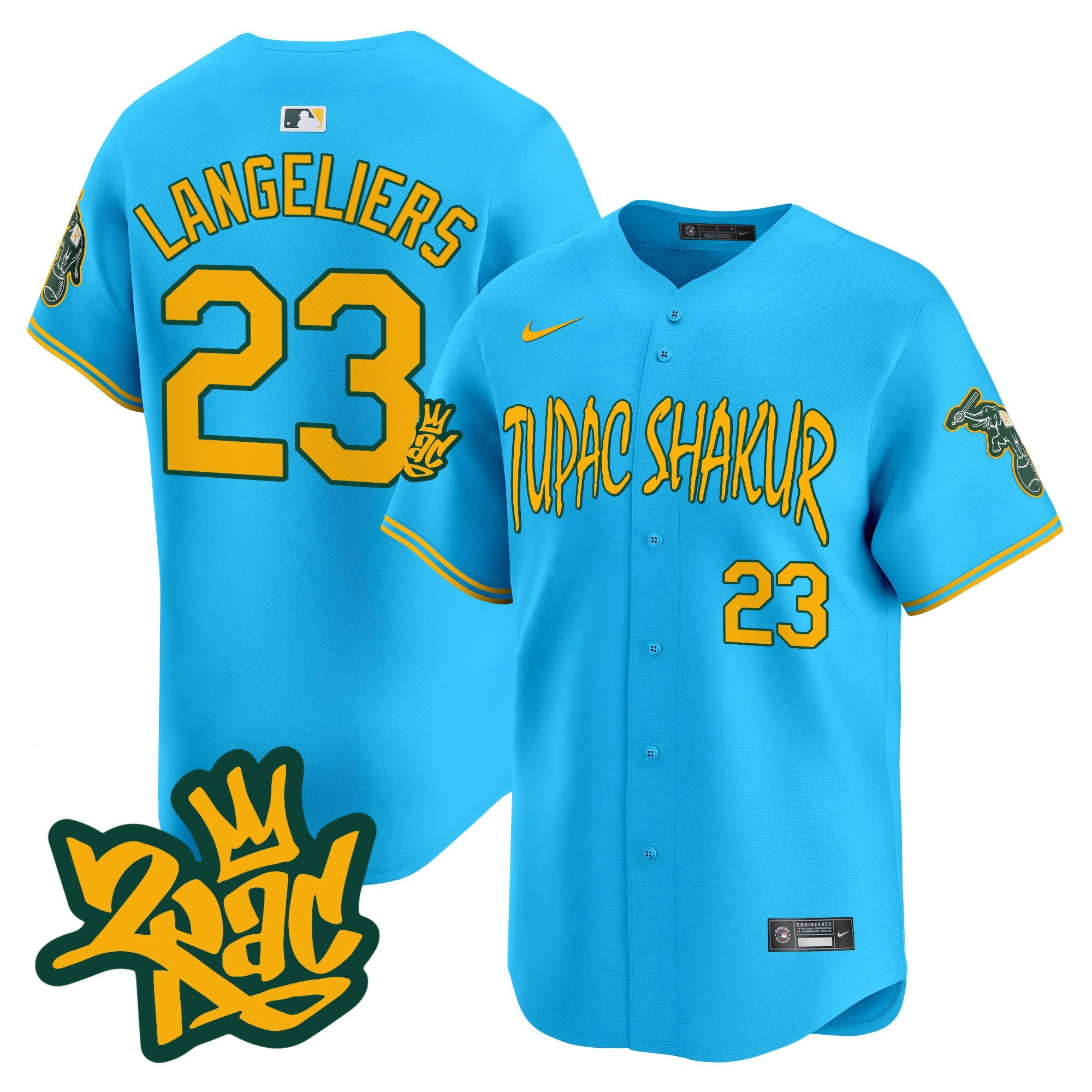 Men’s Oakland Tupac Shakur Vapor Premier Limited Jersey