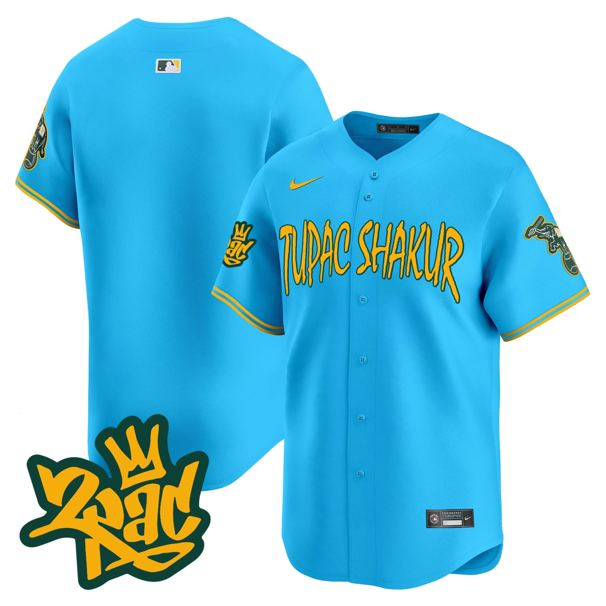 Men’s Oakland Tupac Shakur Vapor Premier Limited Jersey