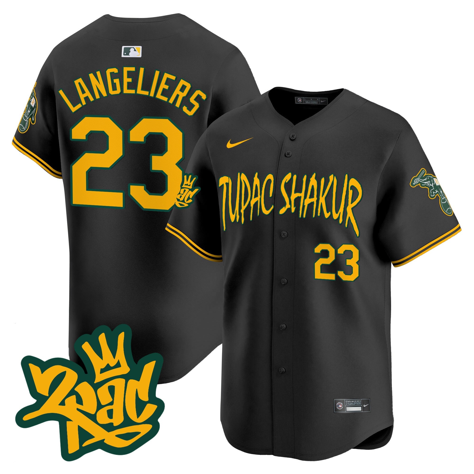 Men’s Oakland Tupac Shakur Vapor Premier Limited Jersey