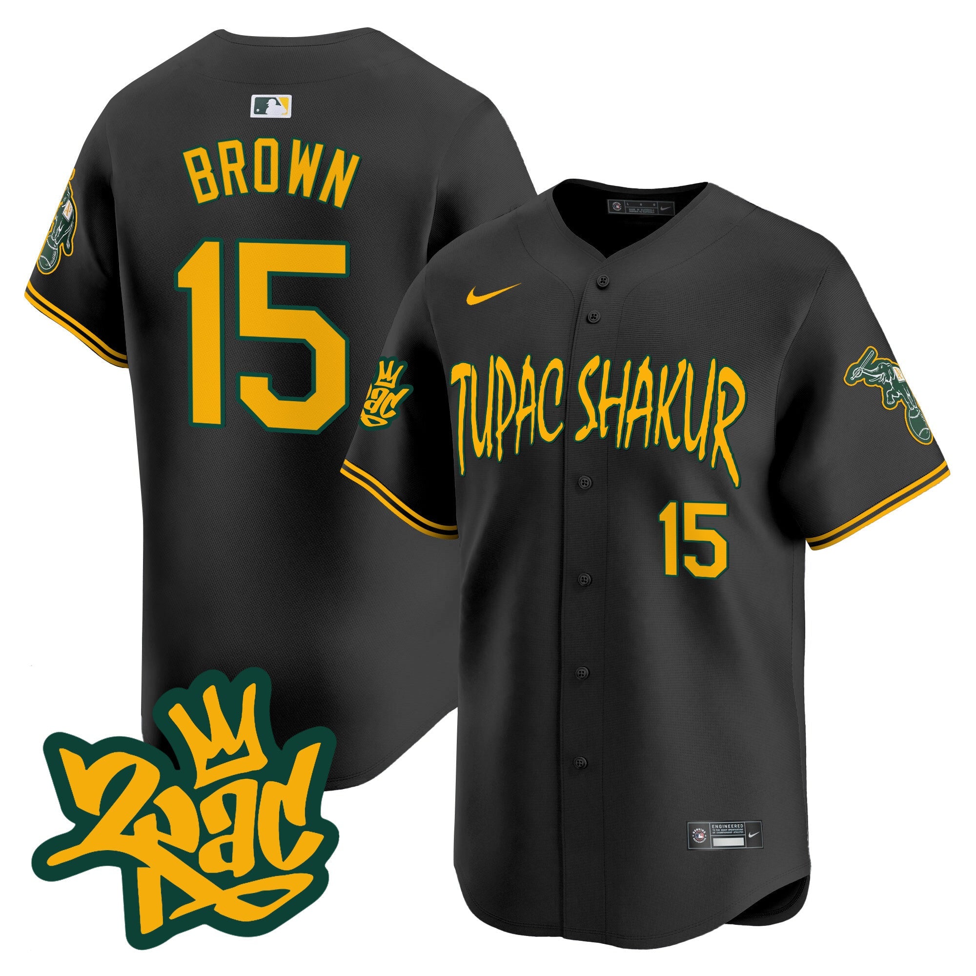 Men’s Oakland Tupac Shakur Vapor Premier Limited Jersey