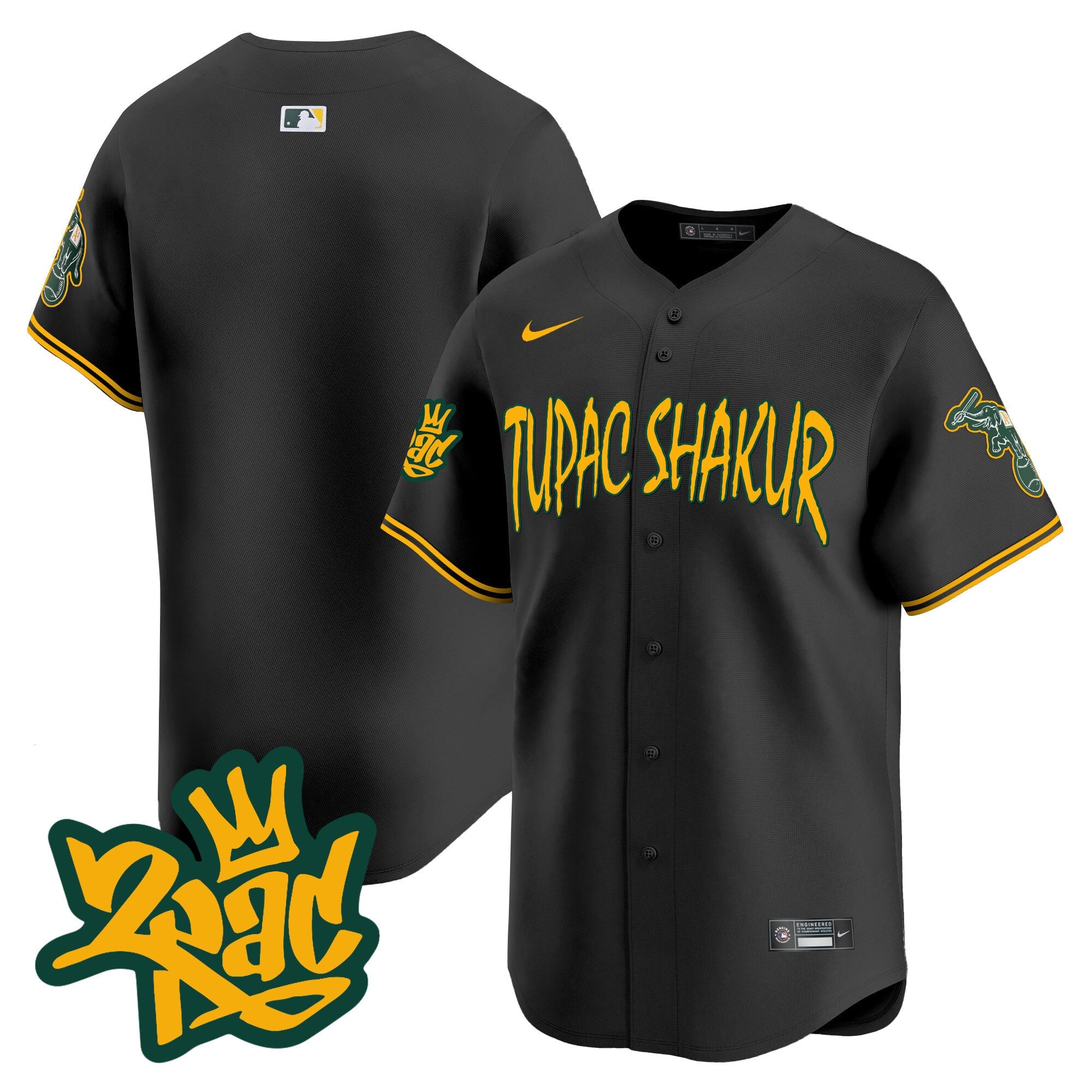 Men’s Oakland Tupac Shakur Vapor Premier Limited Jersey
