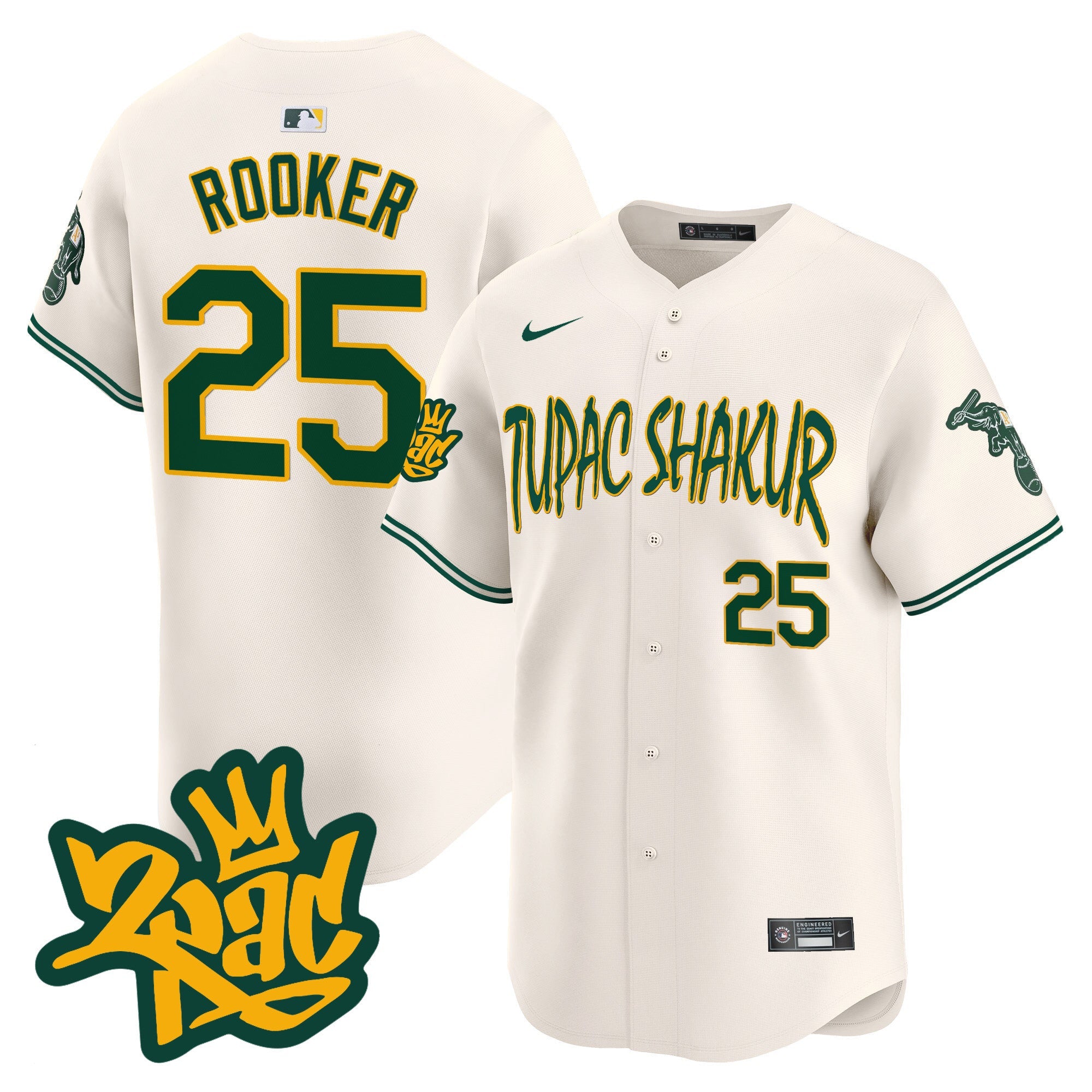 Men’s Oakland Tupac Shakur Vapor Premier Limited Jersey