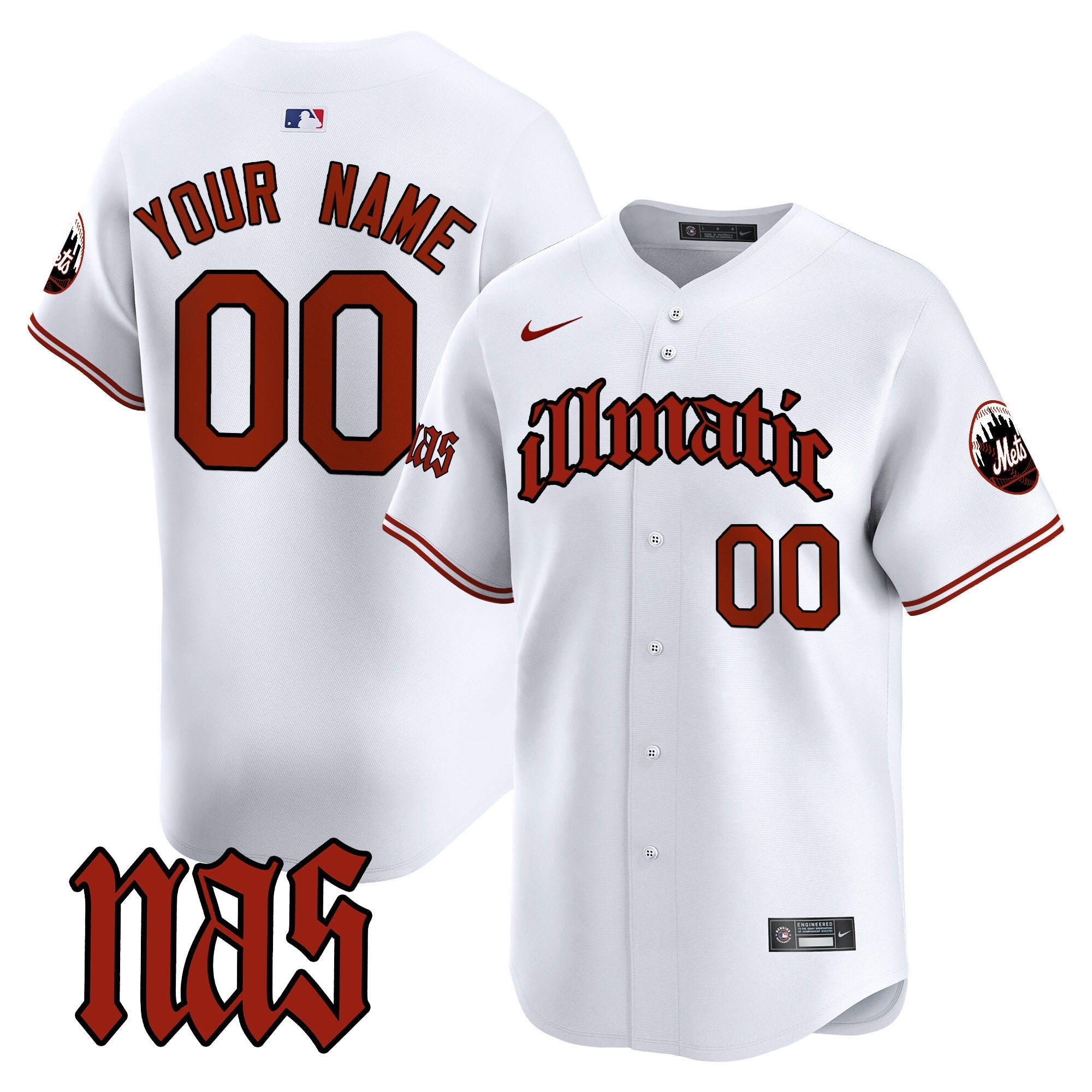 Nas Illmatic Vapor Premier Limited Custom Jersey