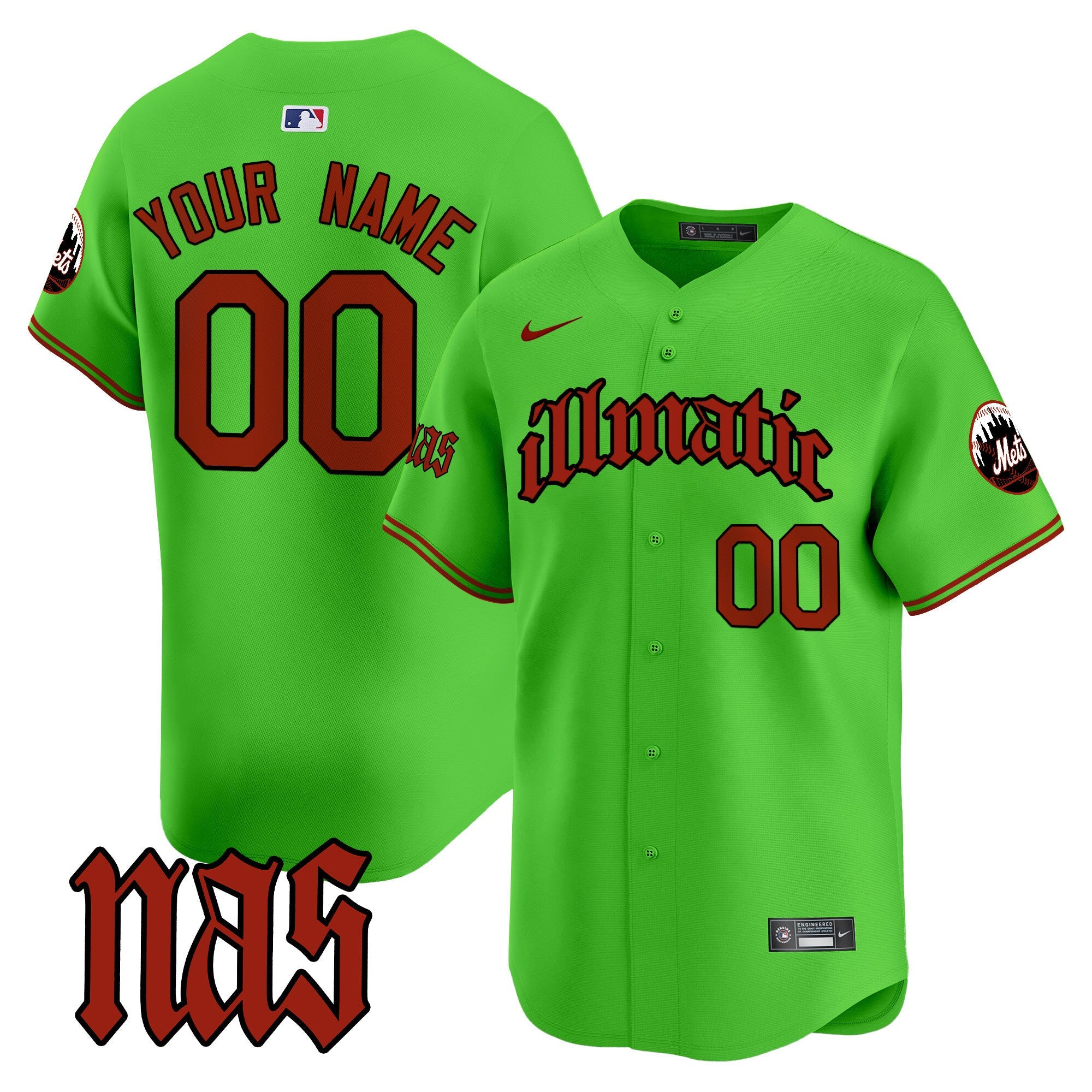 Nas Illmatic Vapor Premier Limited Custom Jersey