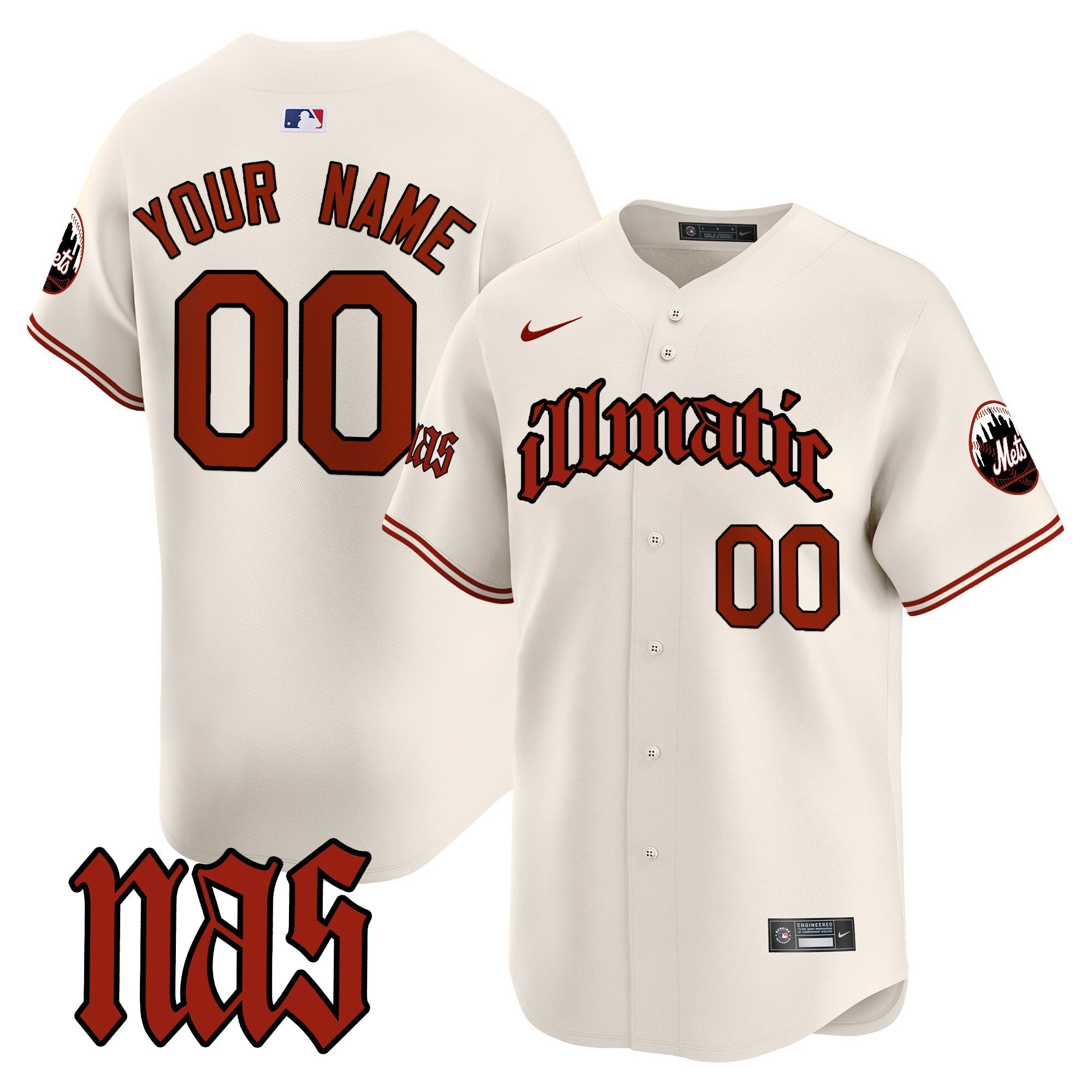 Nas Illmatic Vapor Premier Limited Custom Jersey