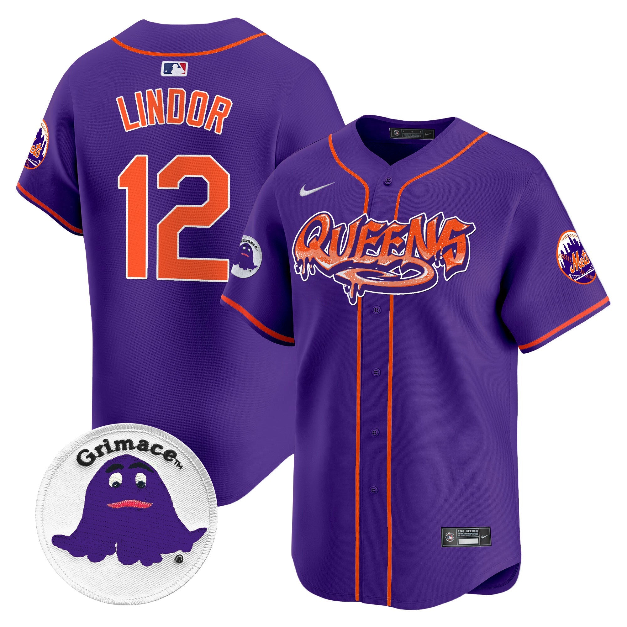 Men’s Queens Graffiti Vapor Premier Limited Jersey