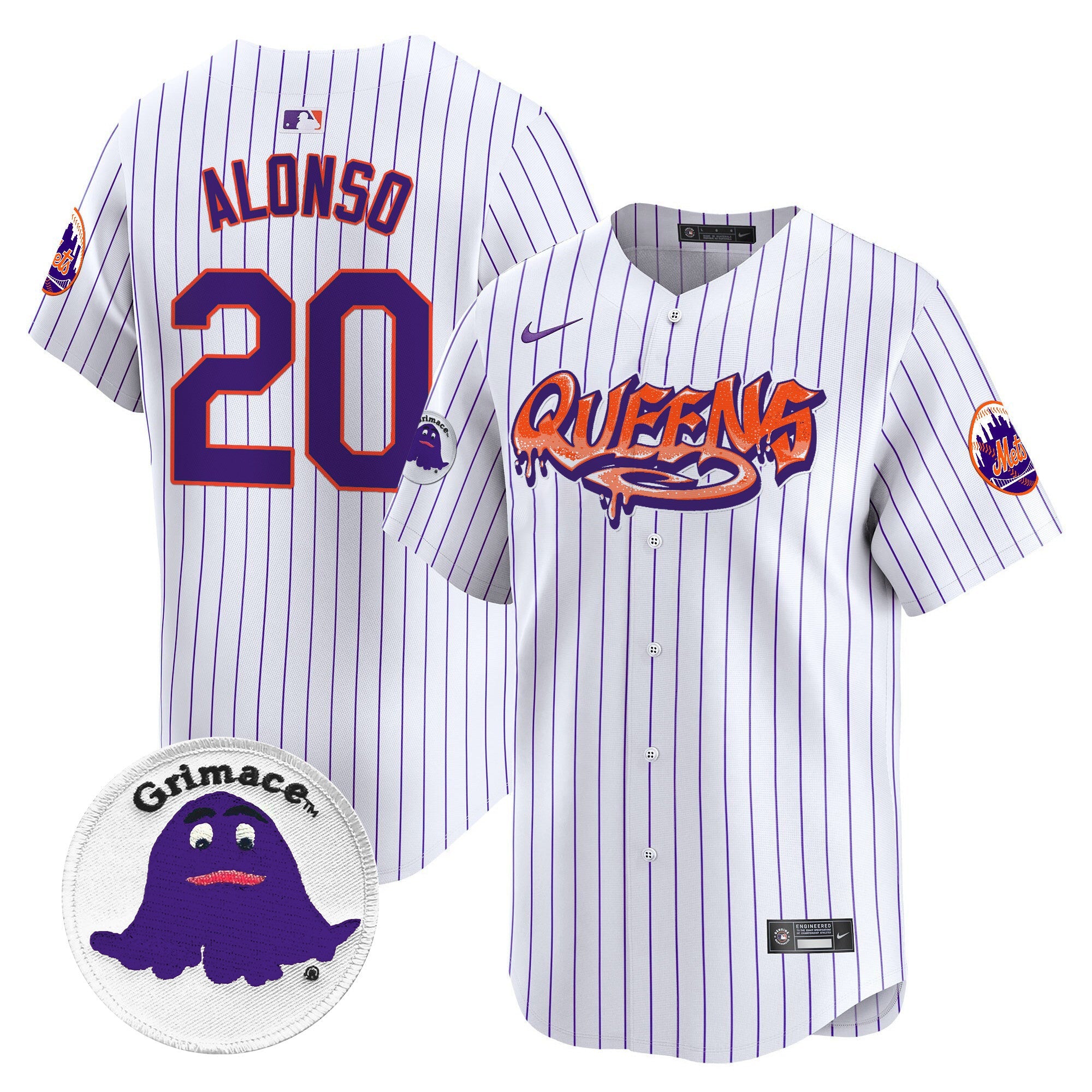 Men’s Queens Graffiti Vapor Premier Limited Jersey