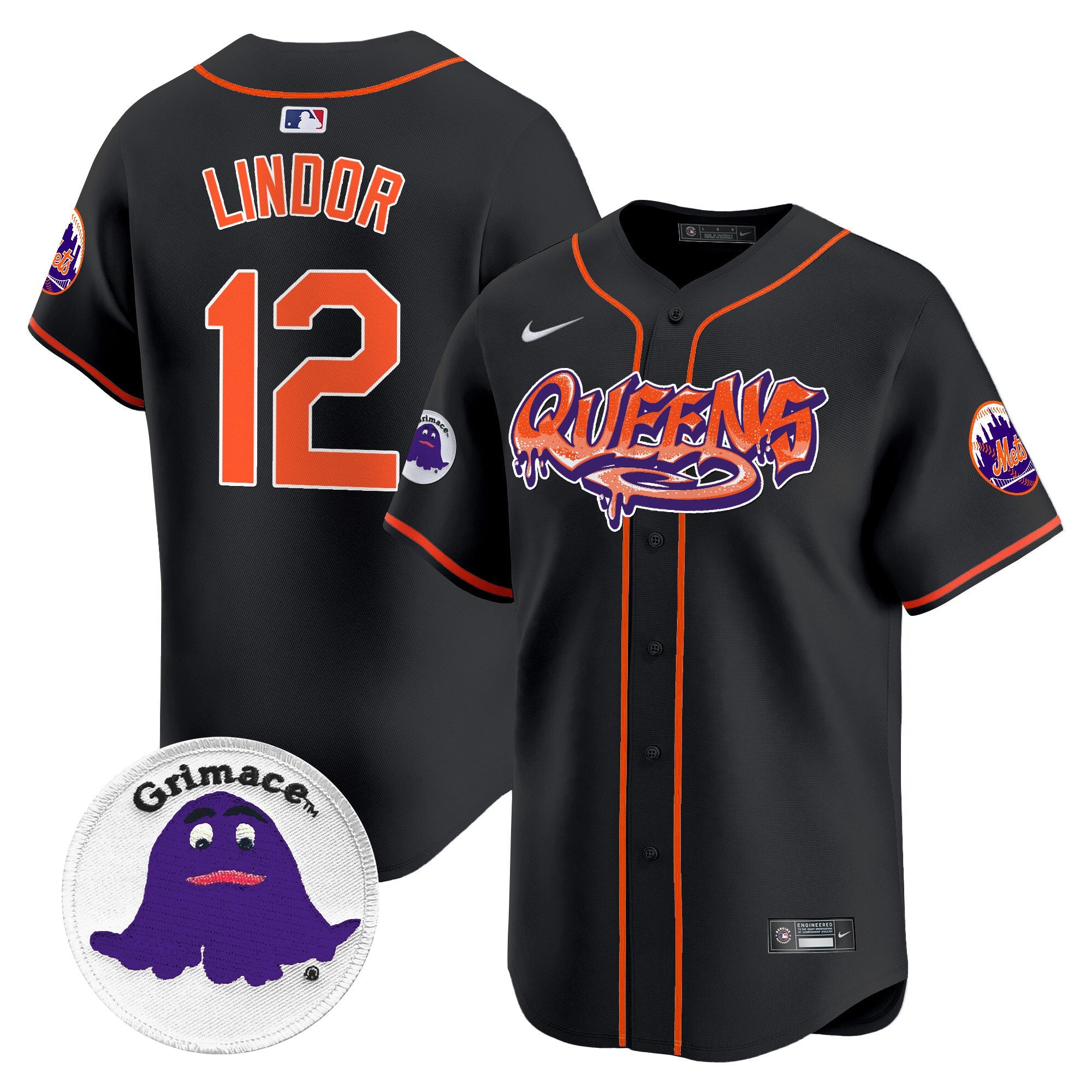Men’s Queens Graffiti Vapor Premier Limited Jersey