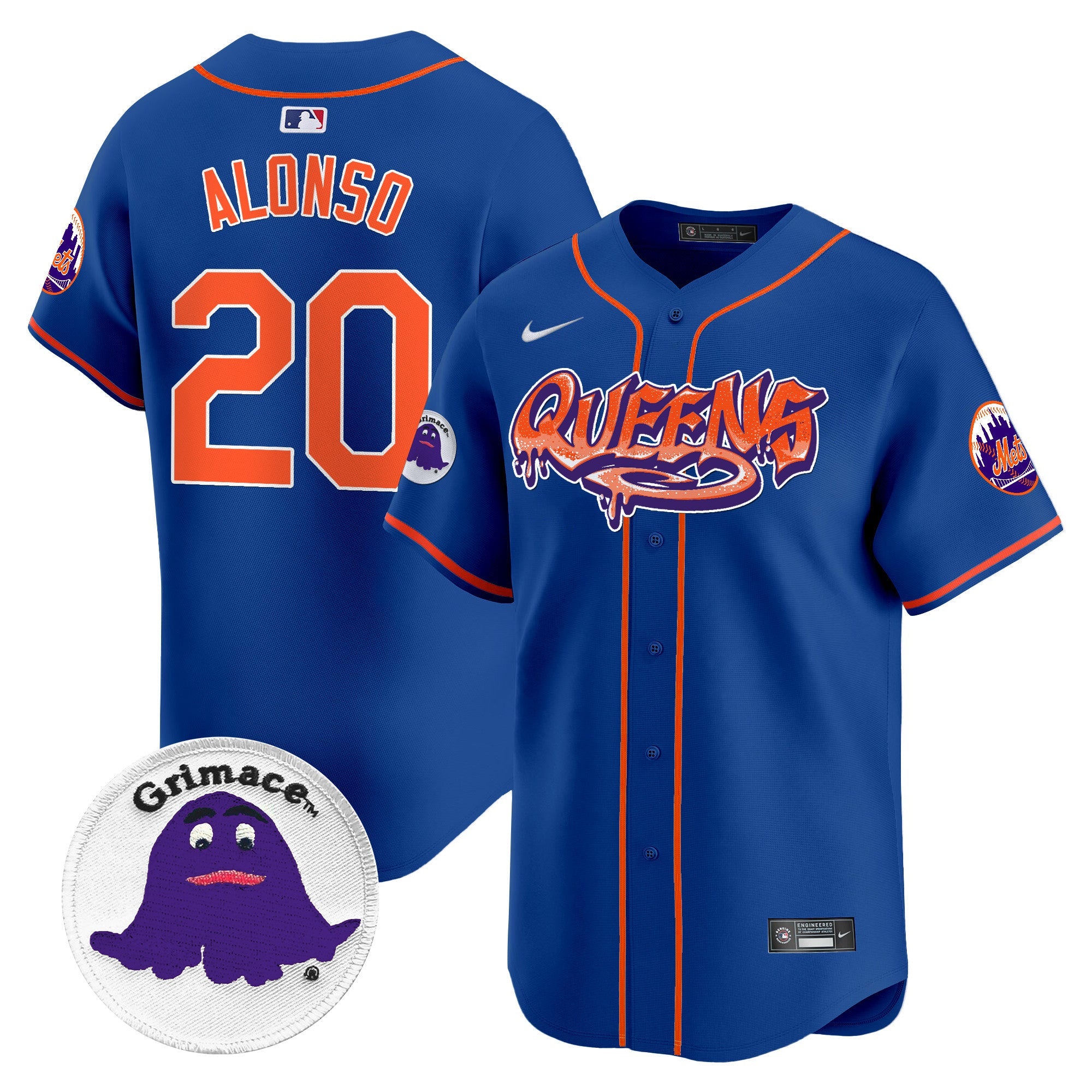 Men’s Queens Graffiti Vapor Premier Limited Jersey